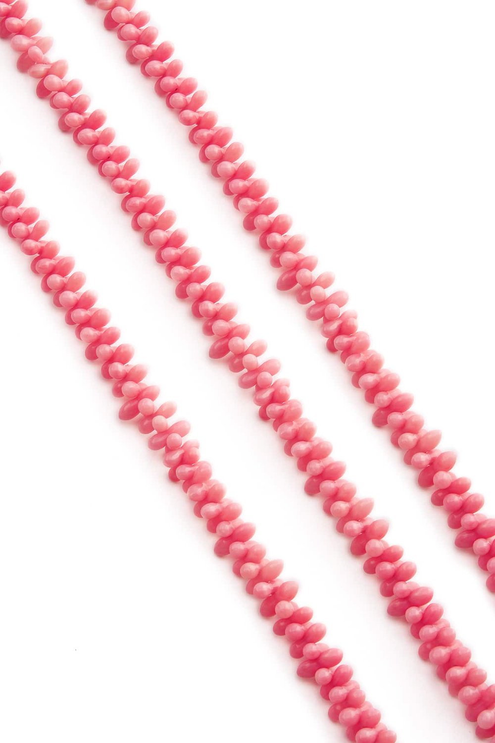 Coral Natural Stone Pink 9x3mm String Of Beads