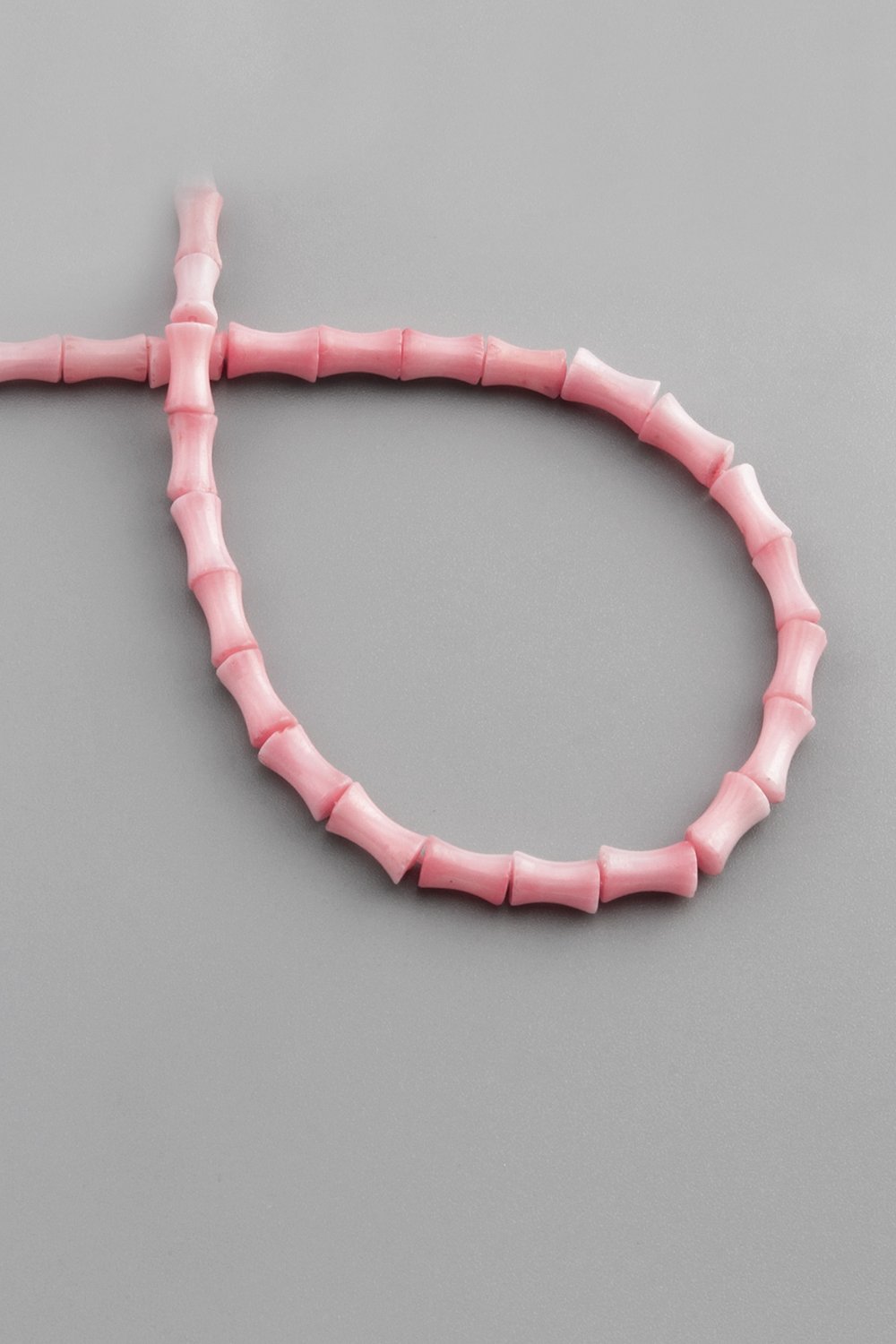 Mercan Taşı Kemik Kesim Parlak Pembe 5x8mm Doğal Taş Dizi [AA]