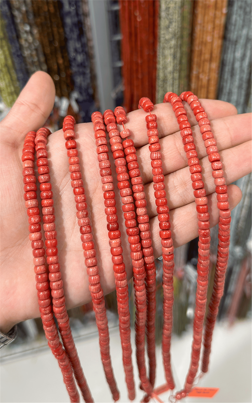 Mercan Taşı 7x4mm Doğal Taş Dizi