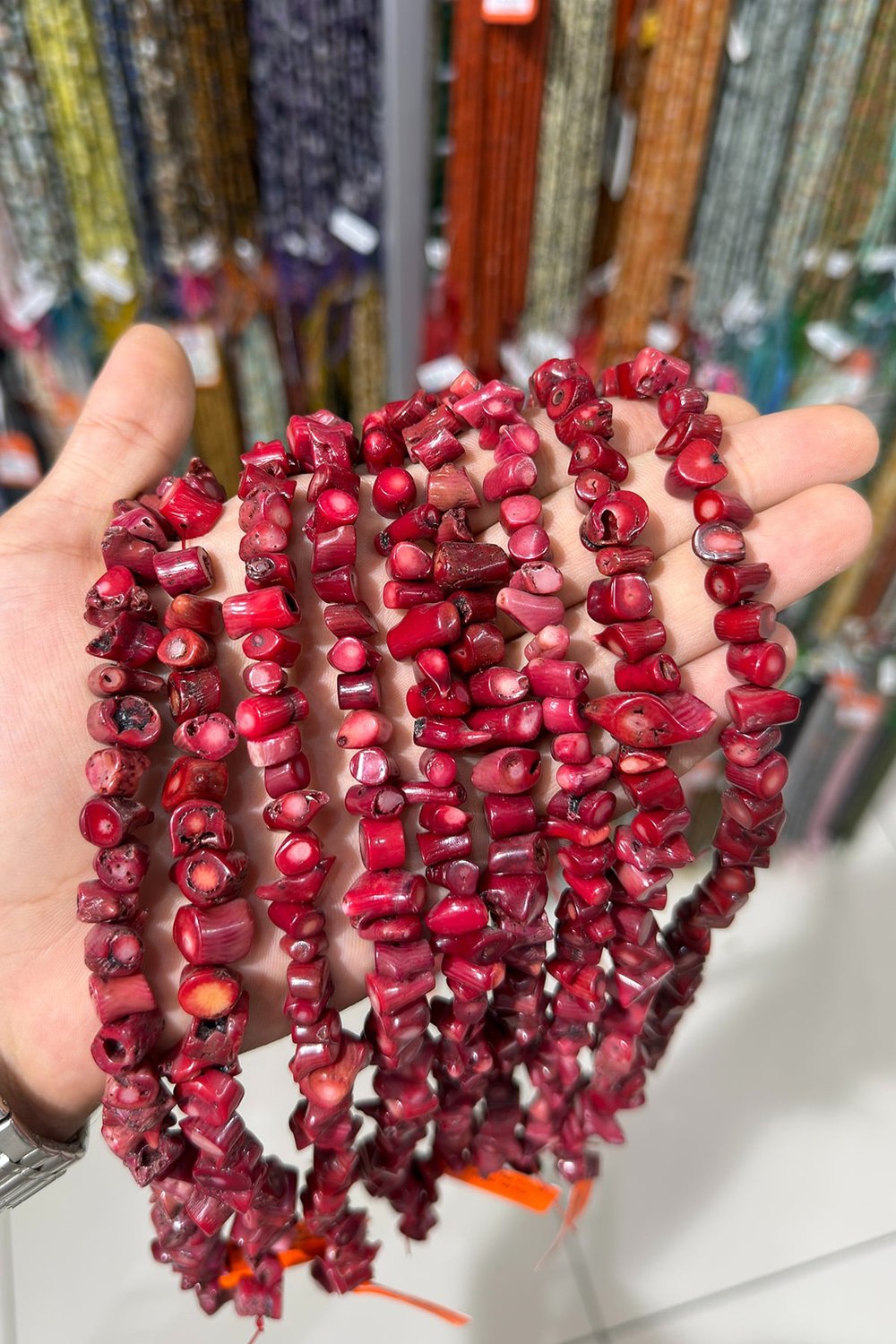 Mercan Taşı Kırmızı Doğal Taş Dizi