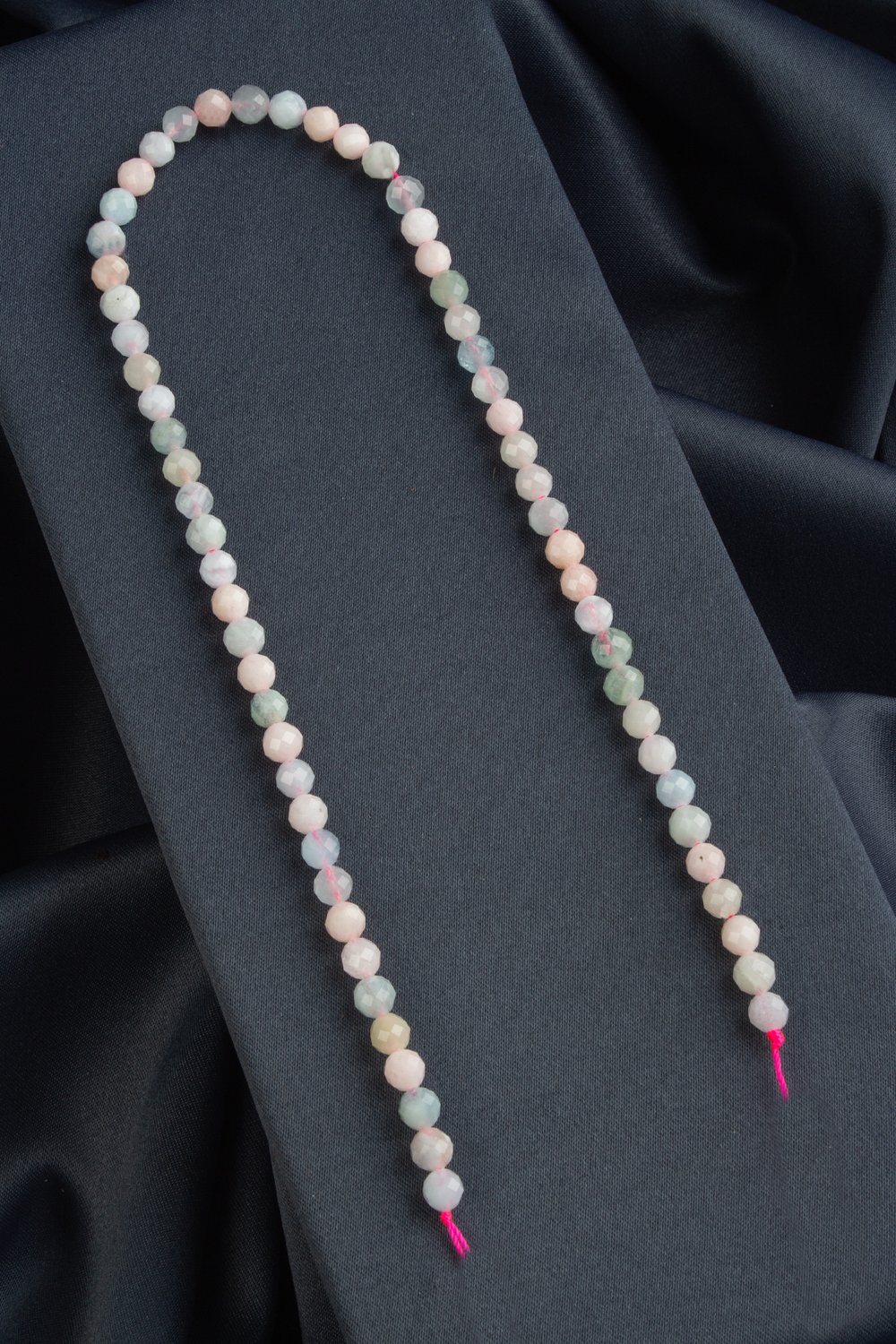 Purpleganite Natural Stone Shiny Globe Crystal Cut 6mm String Of Beads