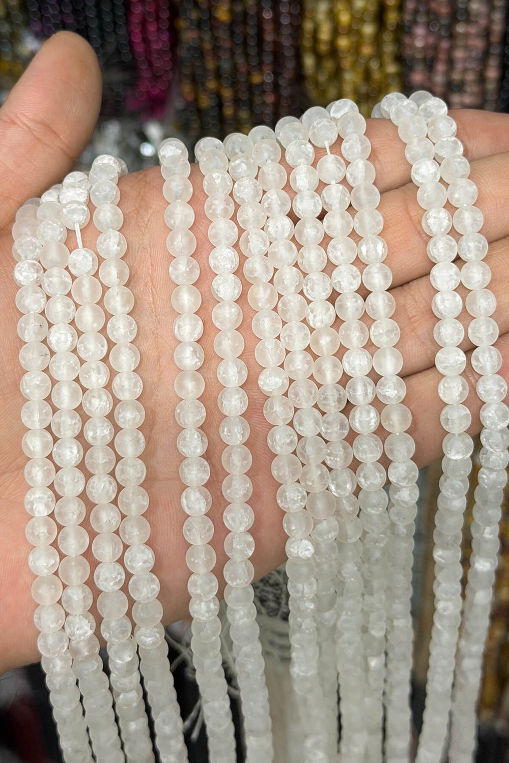 Necef Taşı Küre Kesim Mat Krem 6mm Doğal Taş Dizi [AB+]