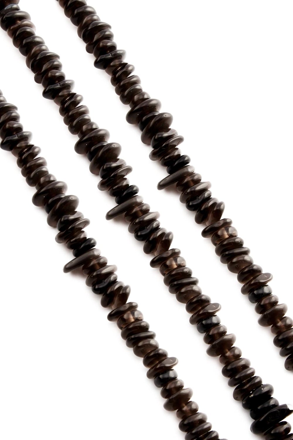 Obsidyen Taşı Rondela Kesim Parlak 10x4mm Doğal Taş Dizi [AA]