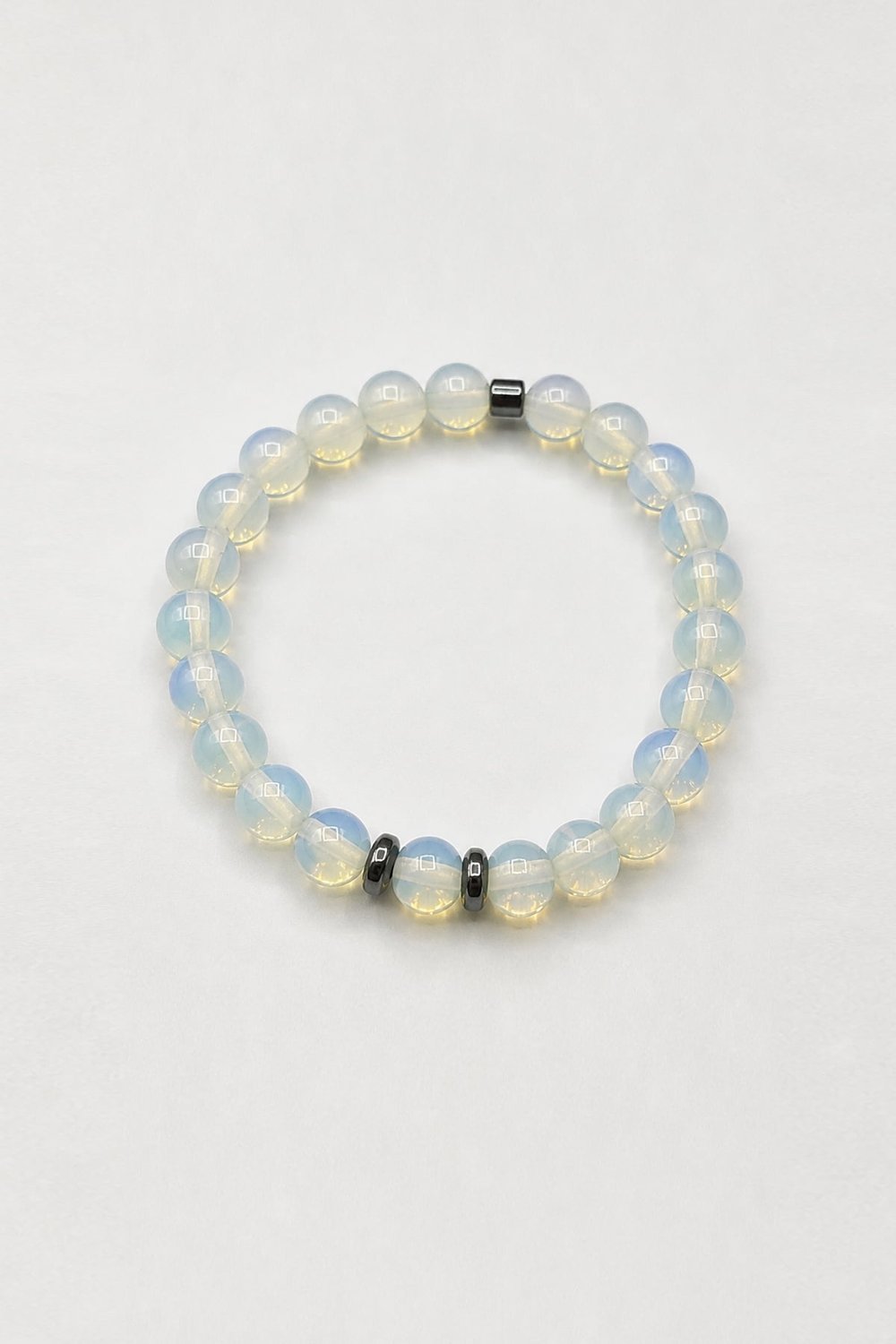 Opal Doğal Taş Küre Kesim Parlak Şeffaf 8mm Bileklik