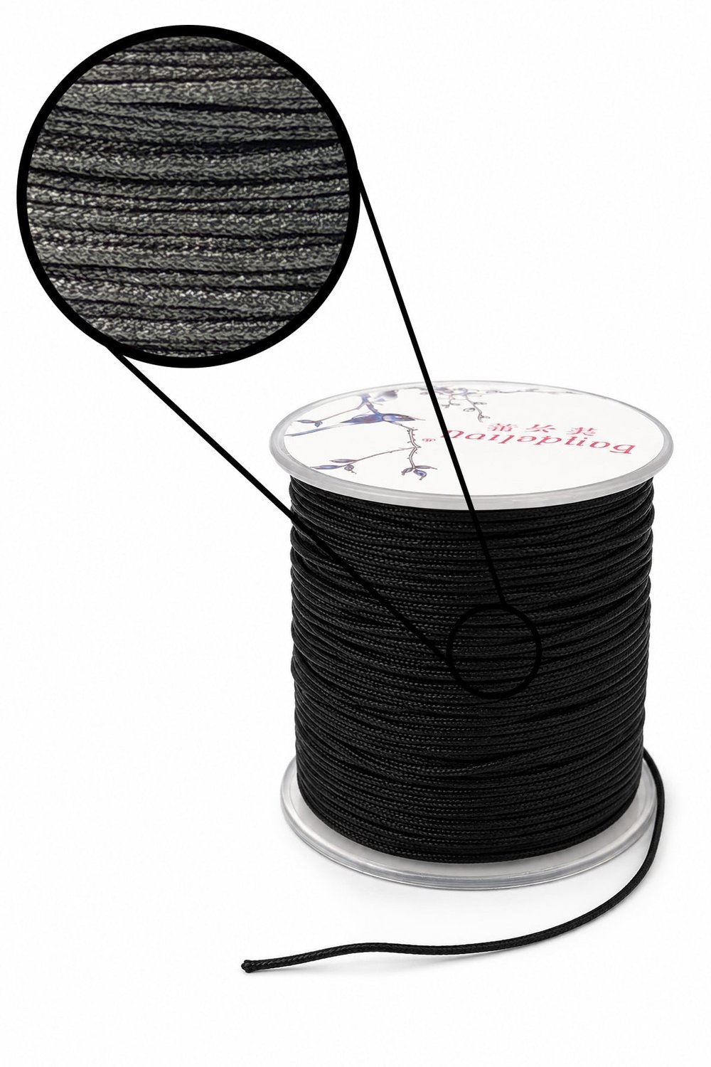 Paraşüt İp Siyah 0.8mm AA