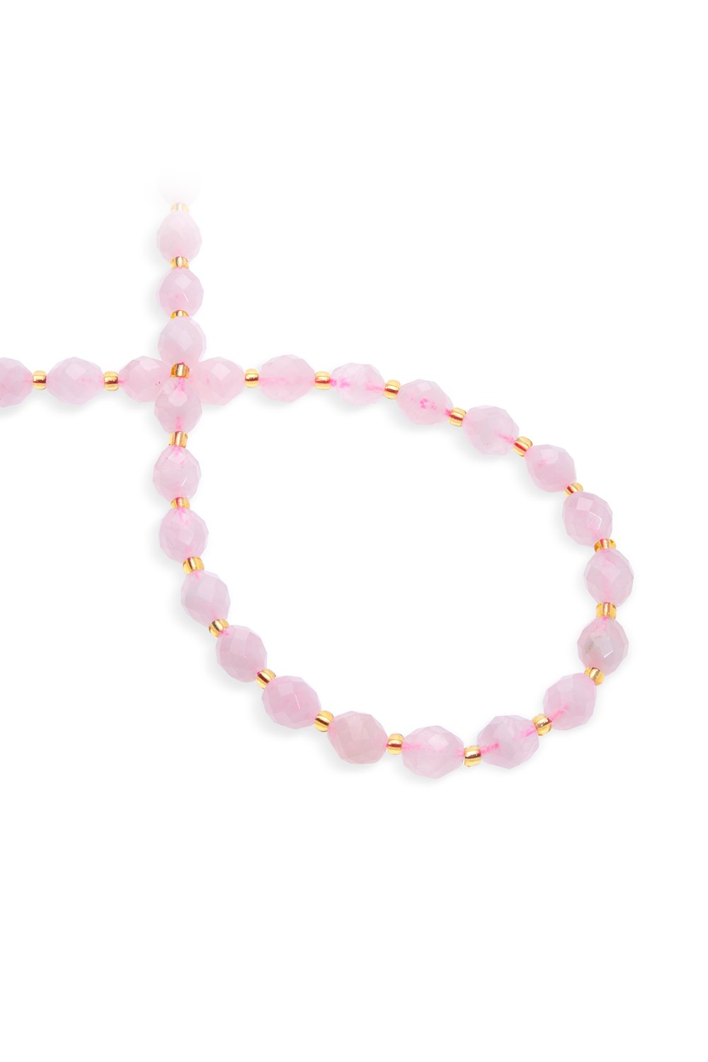 Pembe Kuvars Taşı Özel Faset Kesim 8x6mm Doğal Taş Dizi [AA]