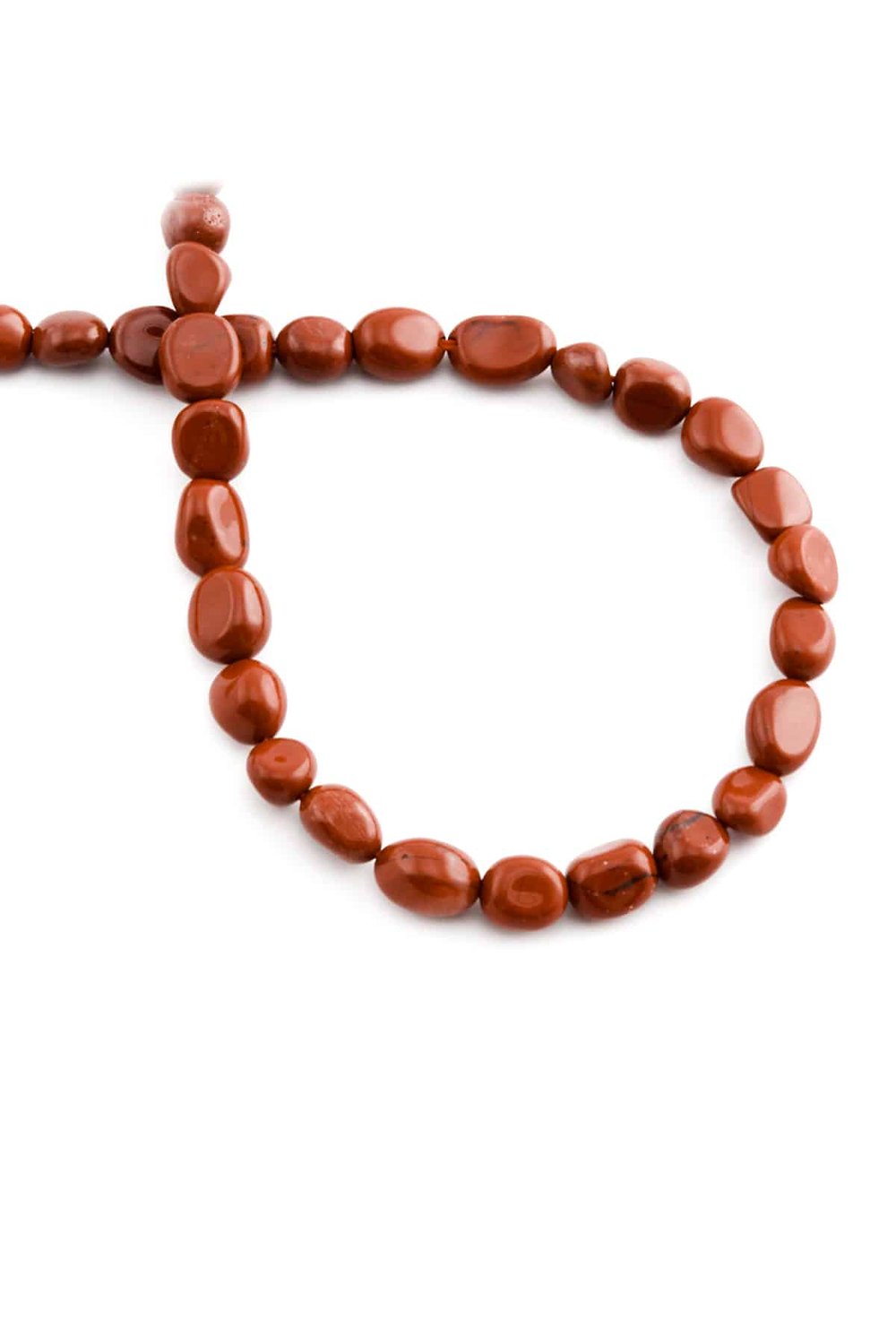 Red Jasper Taşı Tımbıl Kesim 6x8mm Doğal Taş Dizi