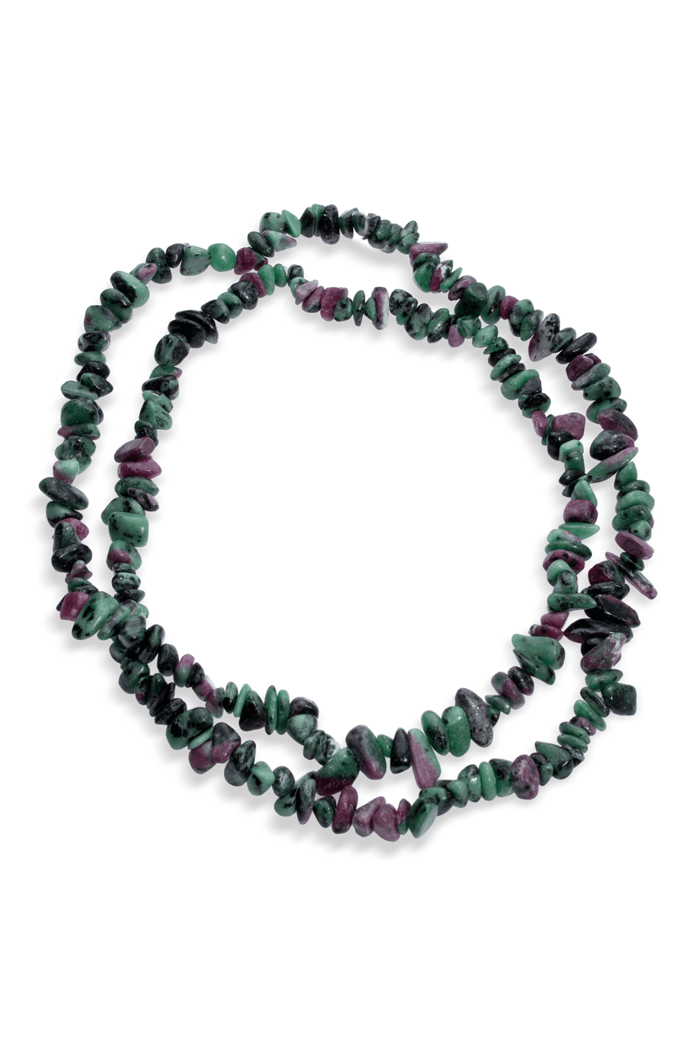Ruby Zoisit Kırık Taş Orta Boy Parlak 5x8mm Doğal Taş Dizi