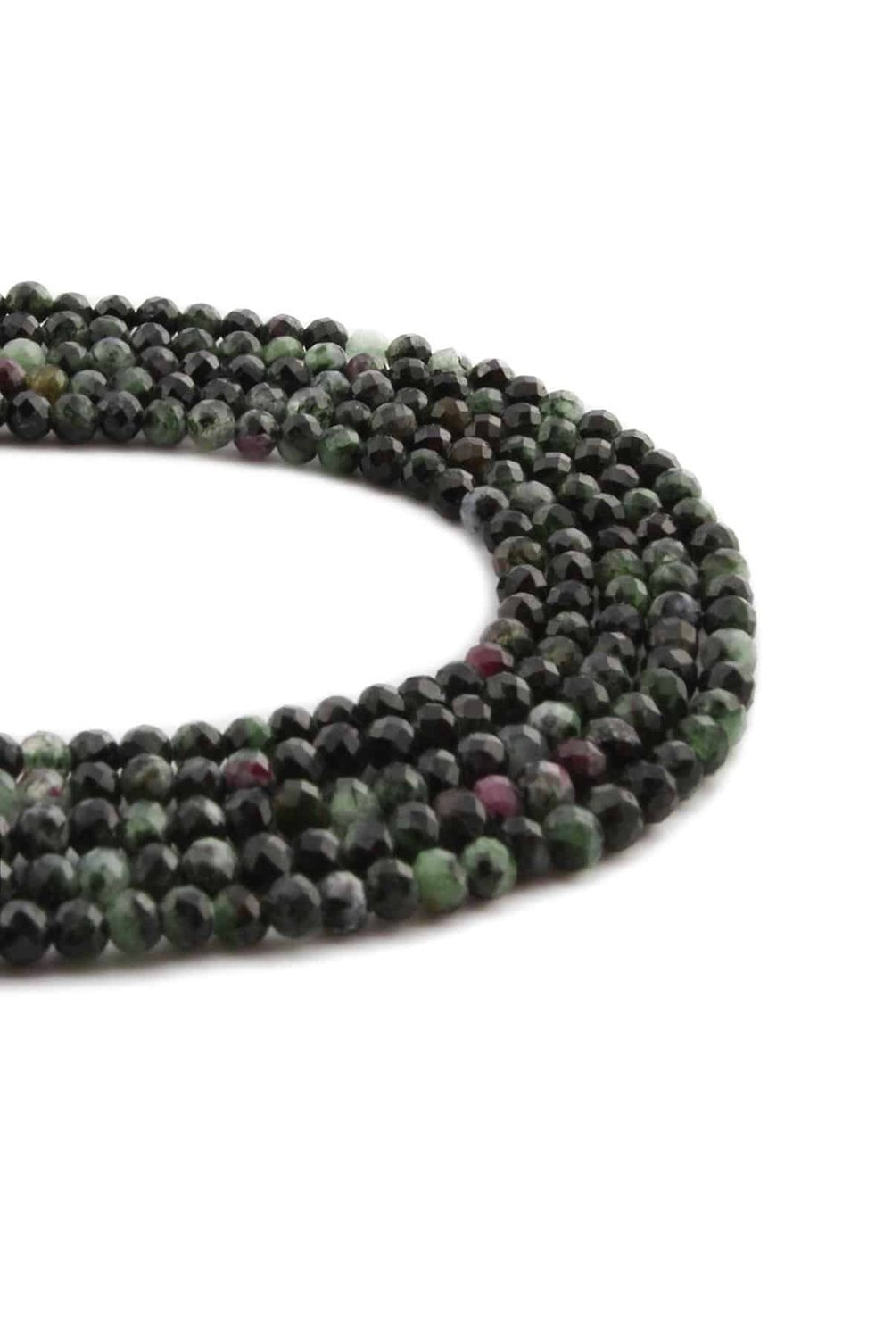 Ruby Zoisit Taşı Küre Kristal Kesim Parlak 3mm Doğal Taş Dizi
