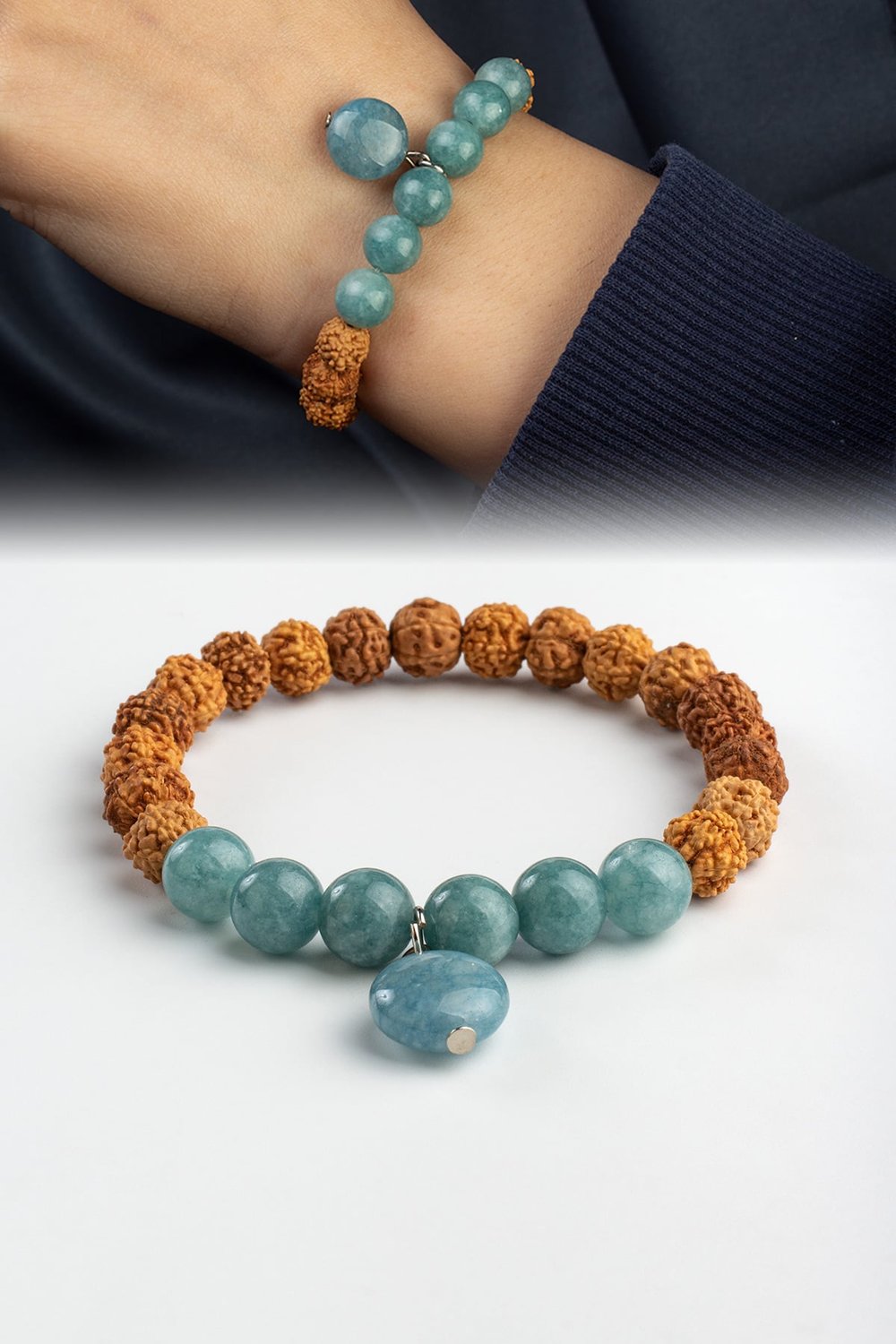 Rudraksha Küre Kesim 8mm Bileklik
