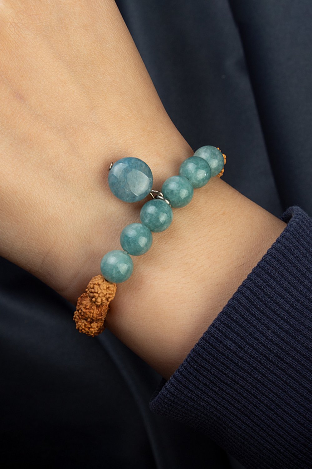 Rudraksha Küre Kesim 8mm Bileklik