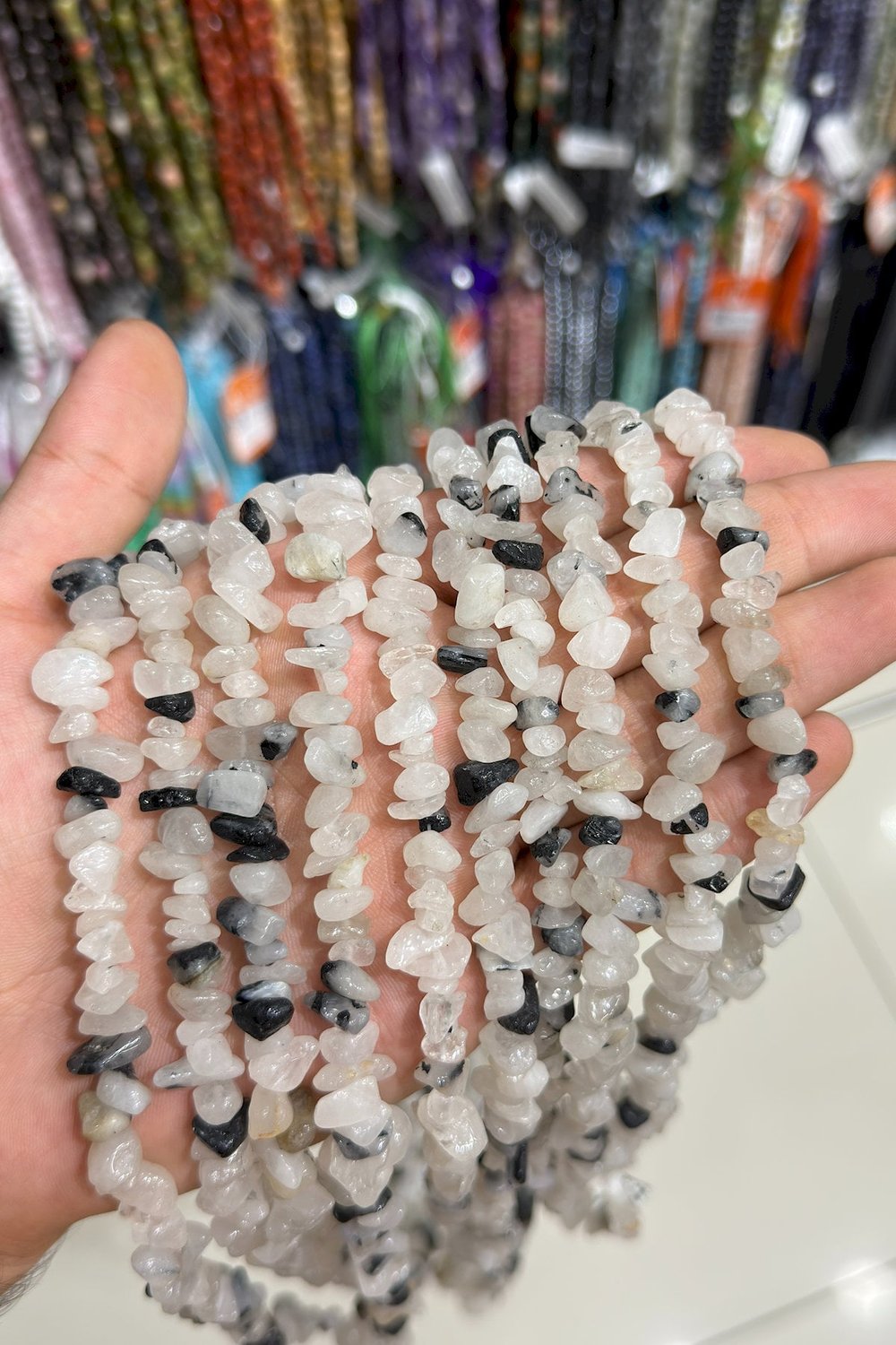 Rutil Kuvars Kırık Taş Orta Boy Parlak 5x8mm Doğal Taş Dizi