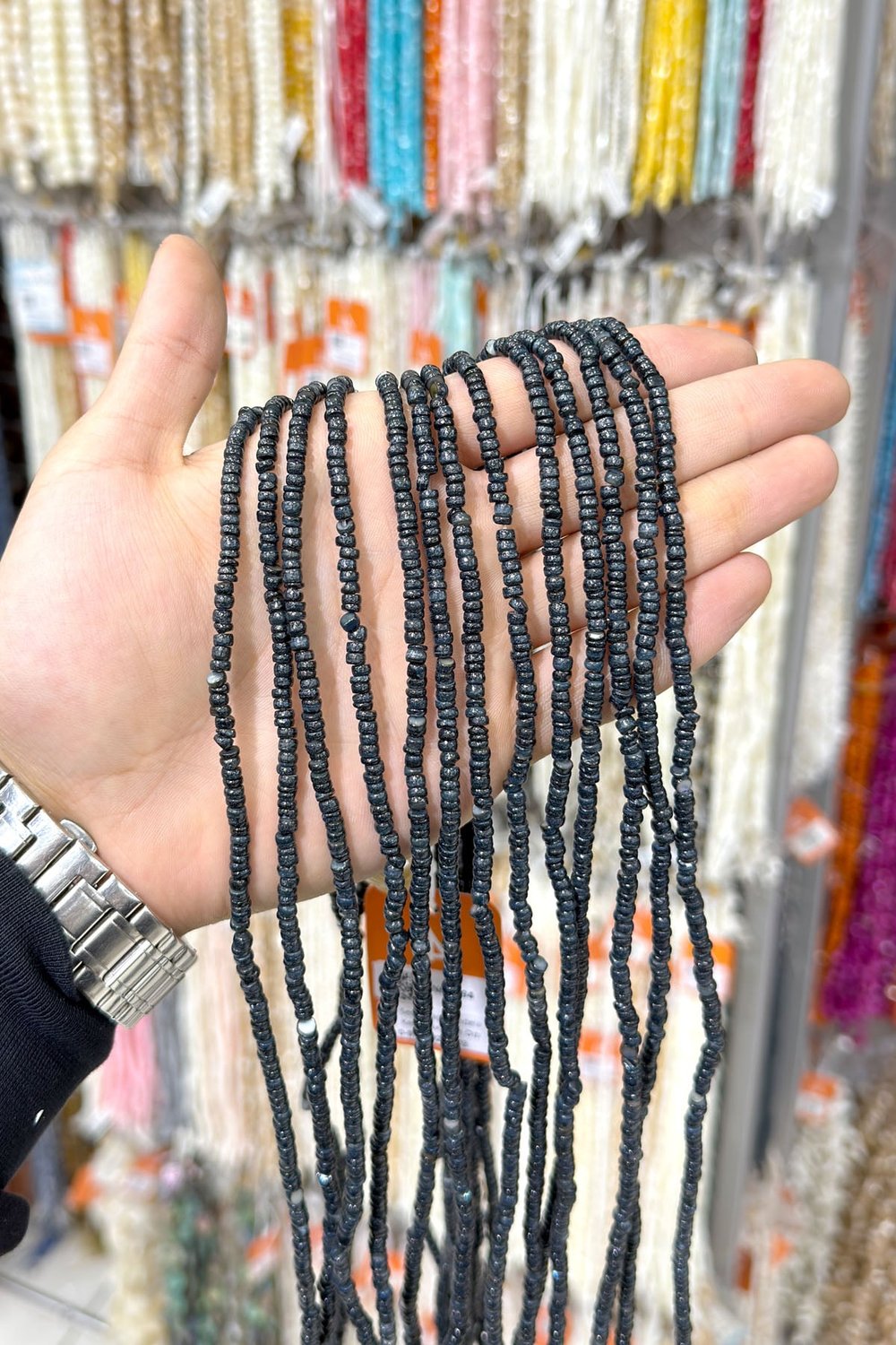 Sedef Taşı 4x1mm Rondela Kesim Doğal Taş Diziler