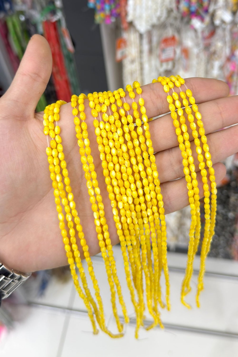 Sedef Taşı 3x5mm Çavuş Kesim Doğal Taş Diziler