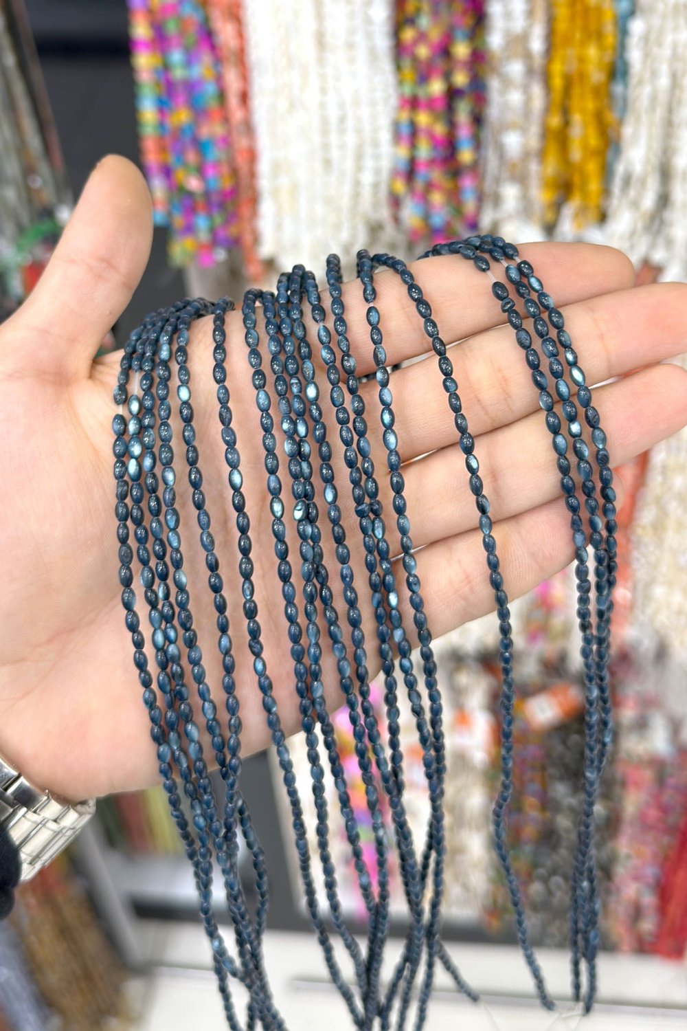 Sedef Taşı 3x5mm Çavuş Kesim Doğal Taş Diziler