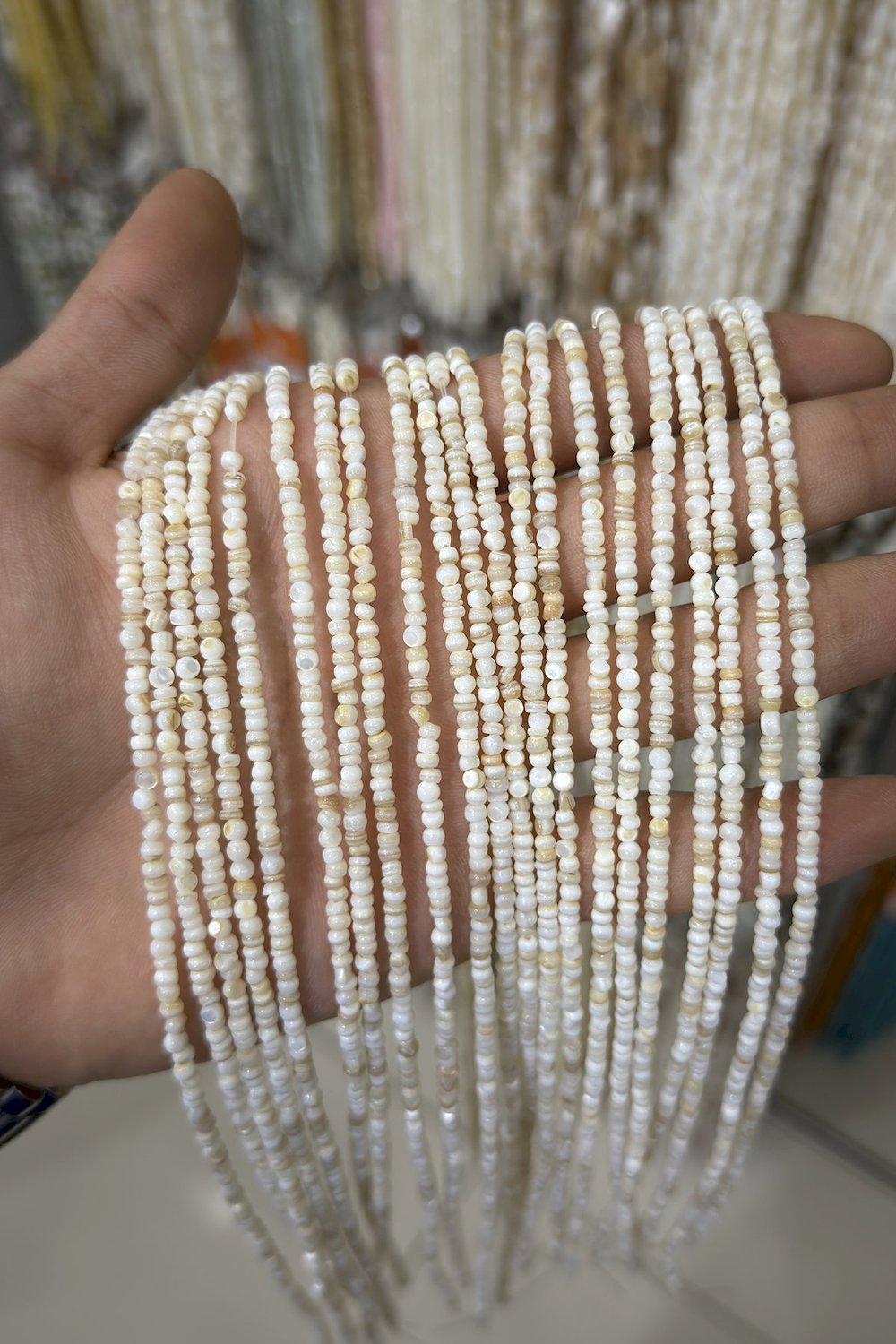 Sedef Taşı Rondela Kesim 3x1mm Dizi