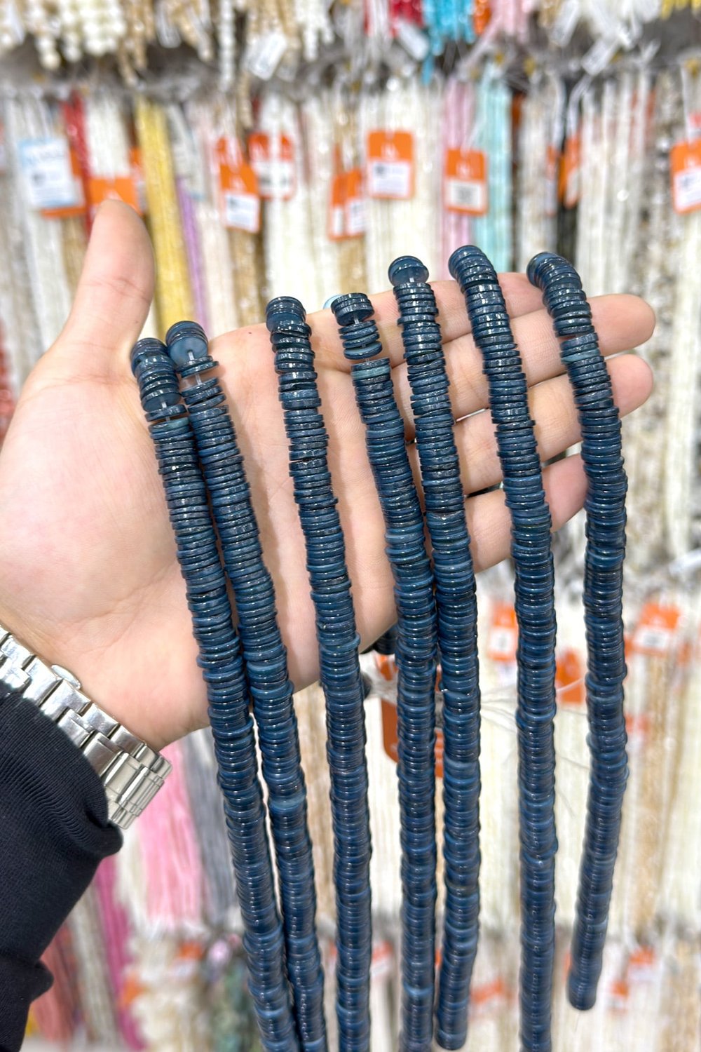 Sedef Taşı Rondela Kesim Beyaz 10x2mm Doğal Taş Dizi