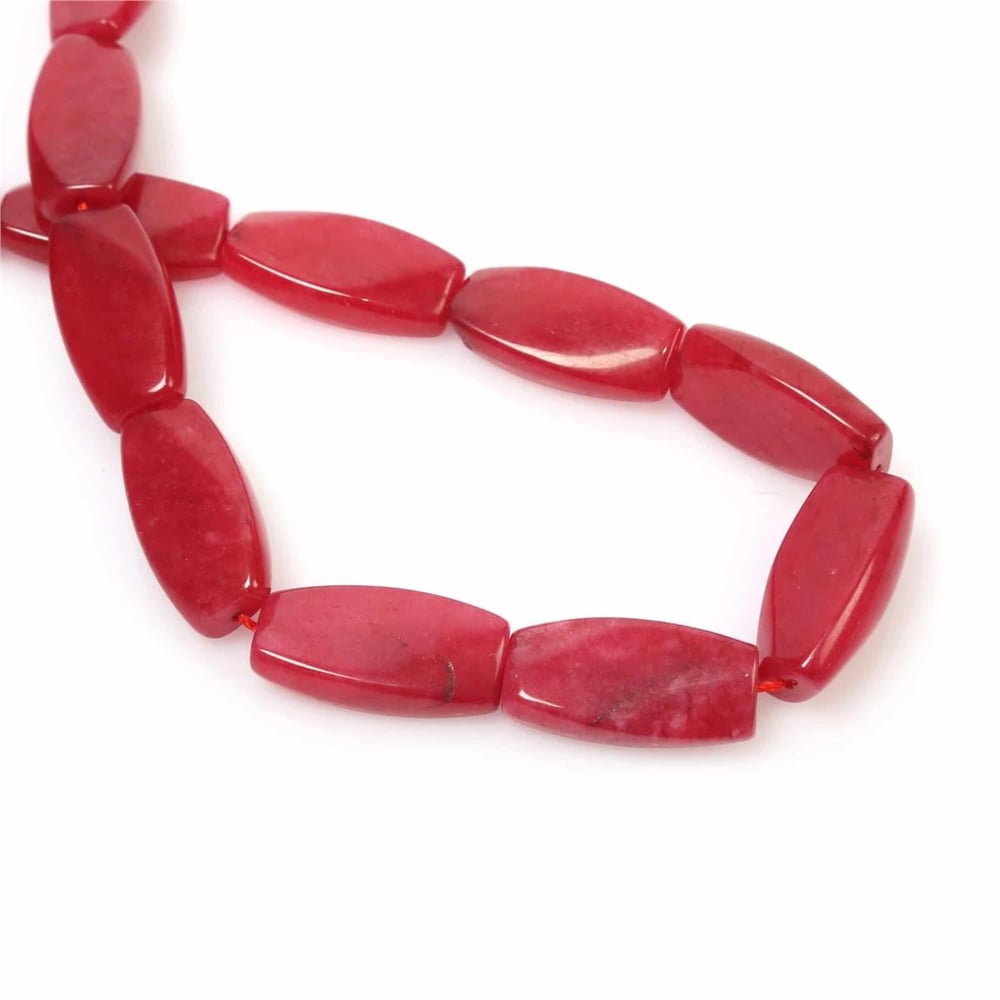 Squeezing Ruby Natural Stone 15x30mm String Of Beads