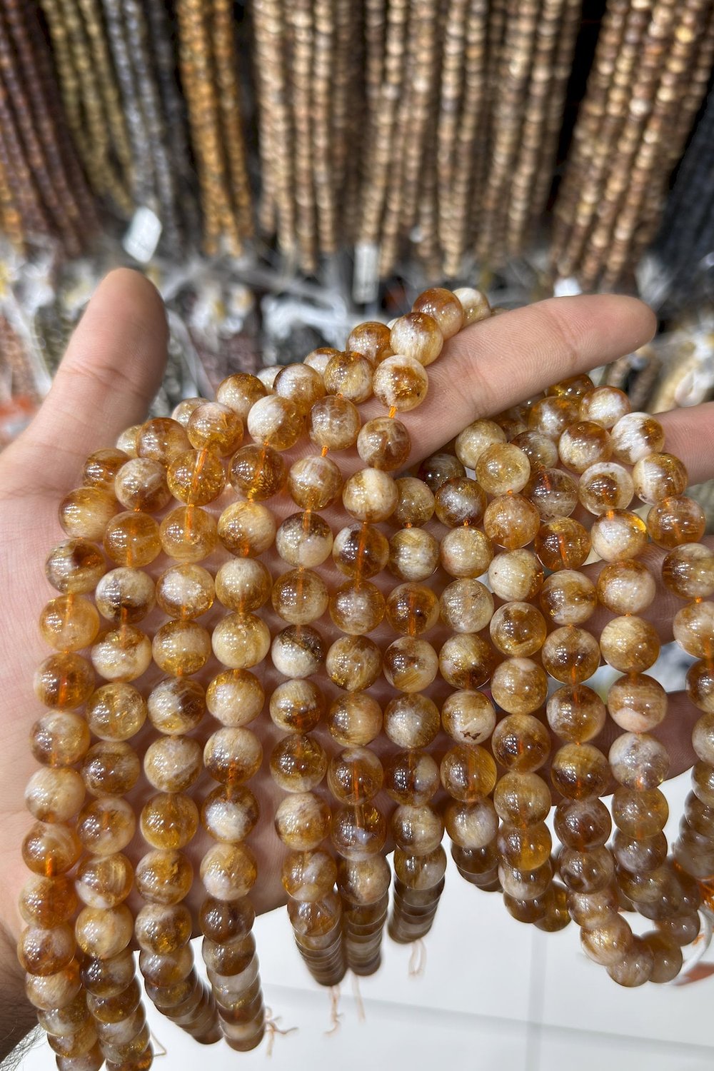 Sitrin Taşı Sitrin Küre Kesim 10mm Doğal Taş Dizi