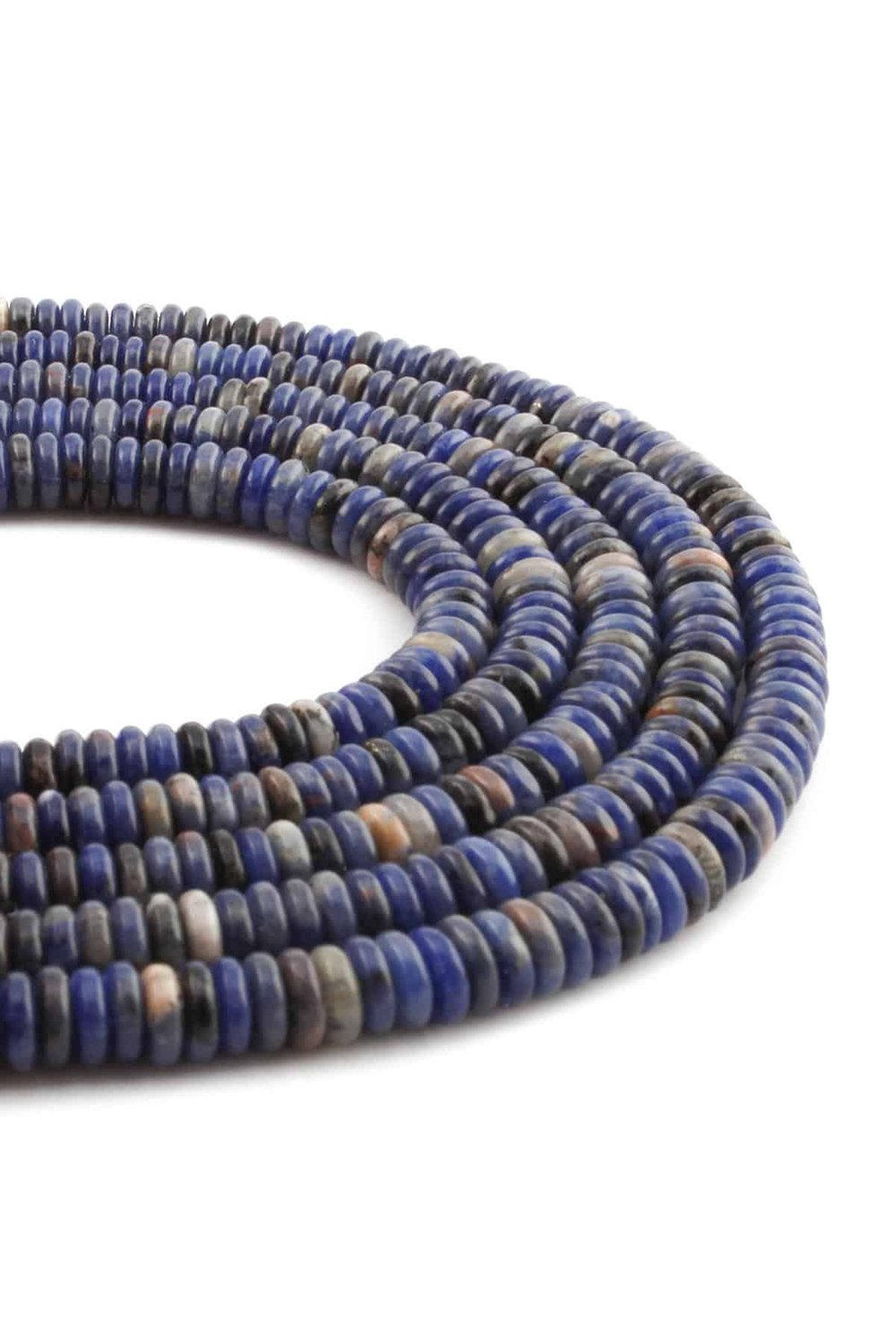 SoBranchite Natural Stone Washer Cut 6x2mm String Of Beads