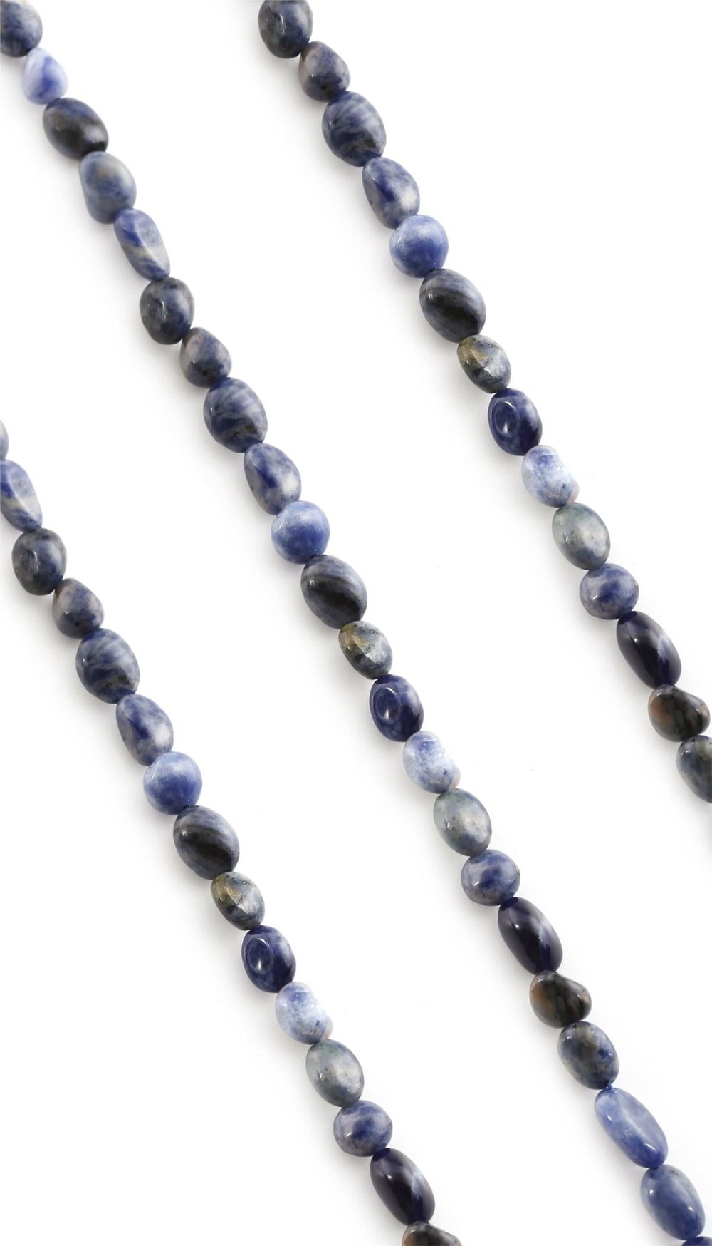 Sodalit Taşı Tımbıl Kesim 6x8mm Doğal Taş Dizi
