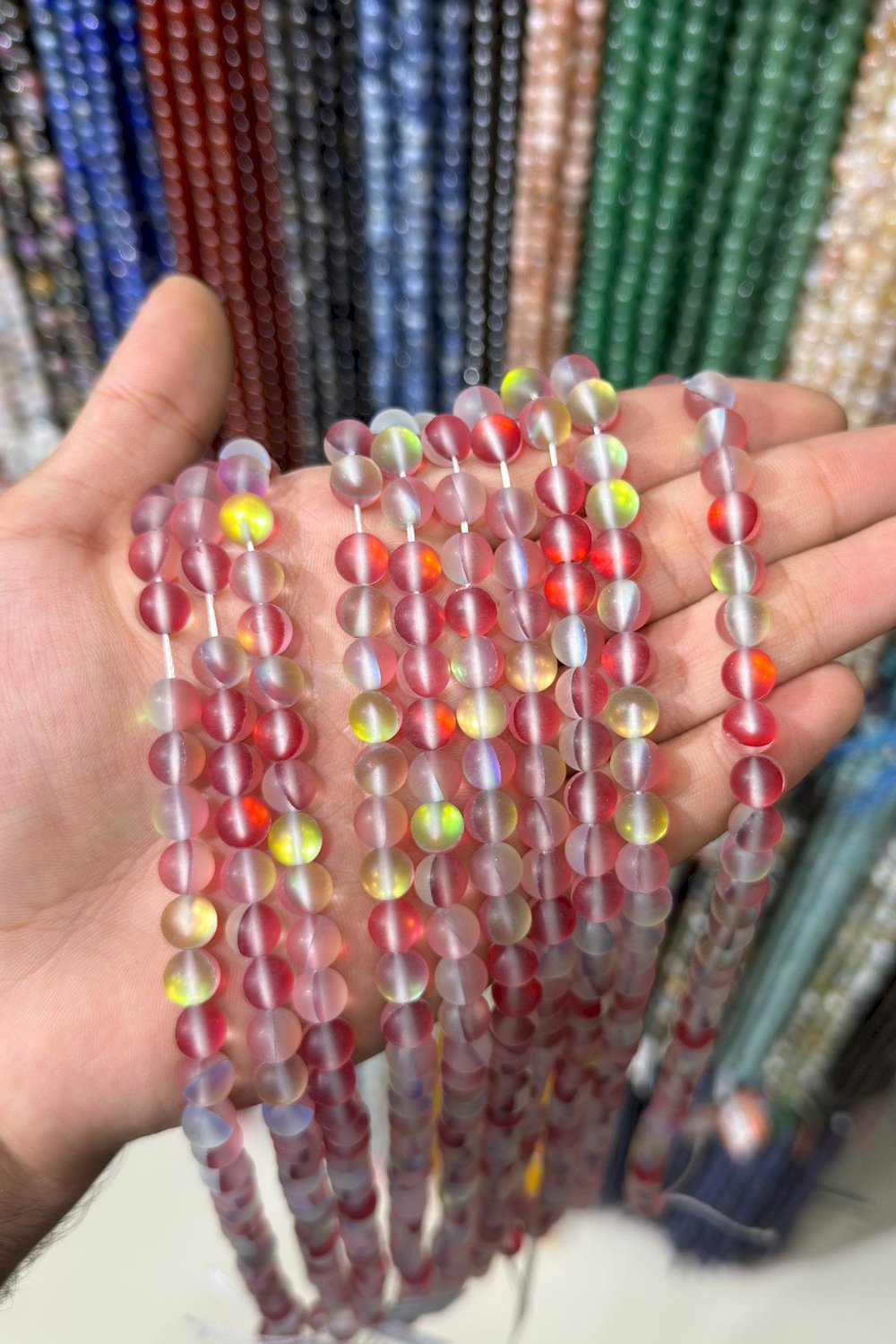 Termal Kuvars Taşı Küre Kesim Mat Bordo 8mm Doğal Taş Dizi [AB+]