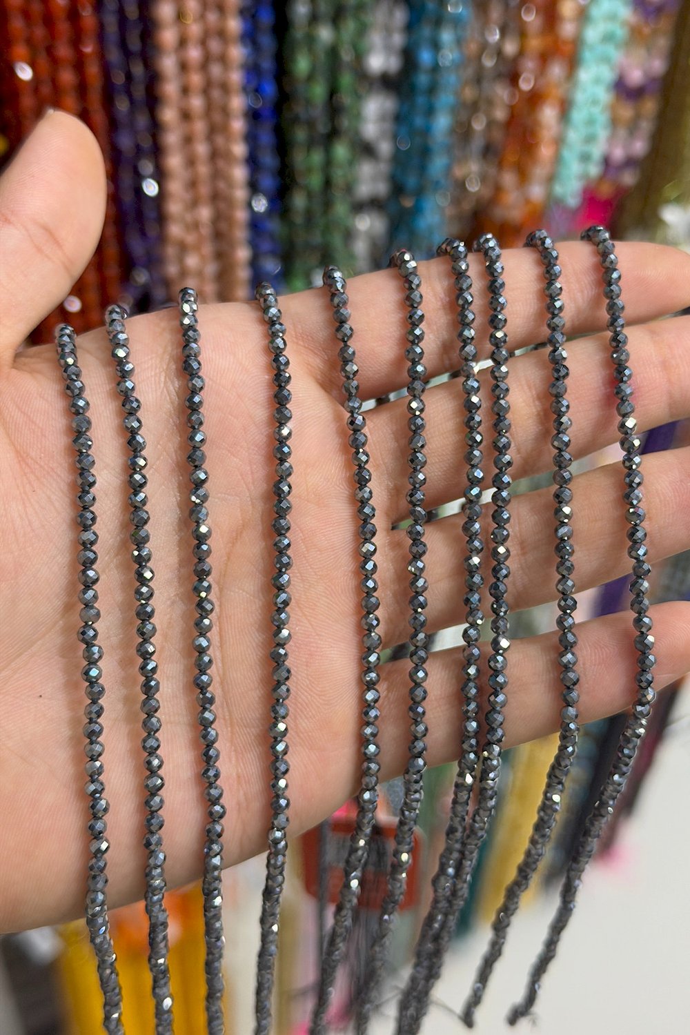 Titreşim Taşı Küre Faset Kesim 3mm Doğal Taş Dizi