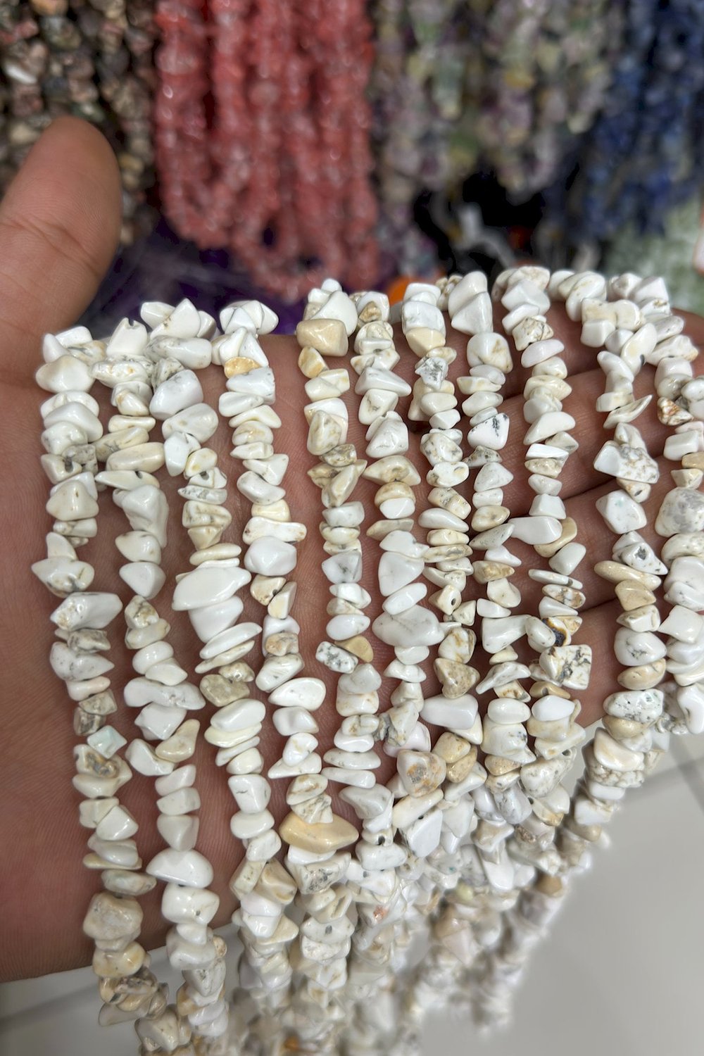 Turkuaz Kırık Taş Orta Boy 5x8mm Doğal Taş Dizi