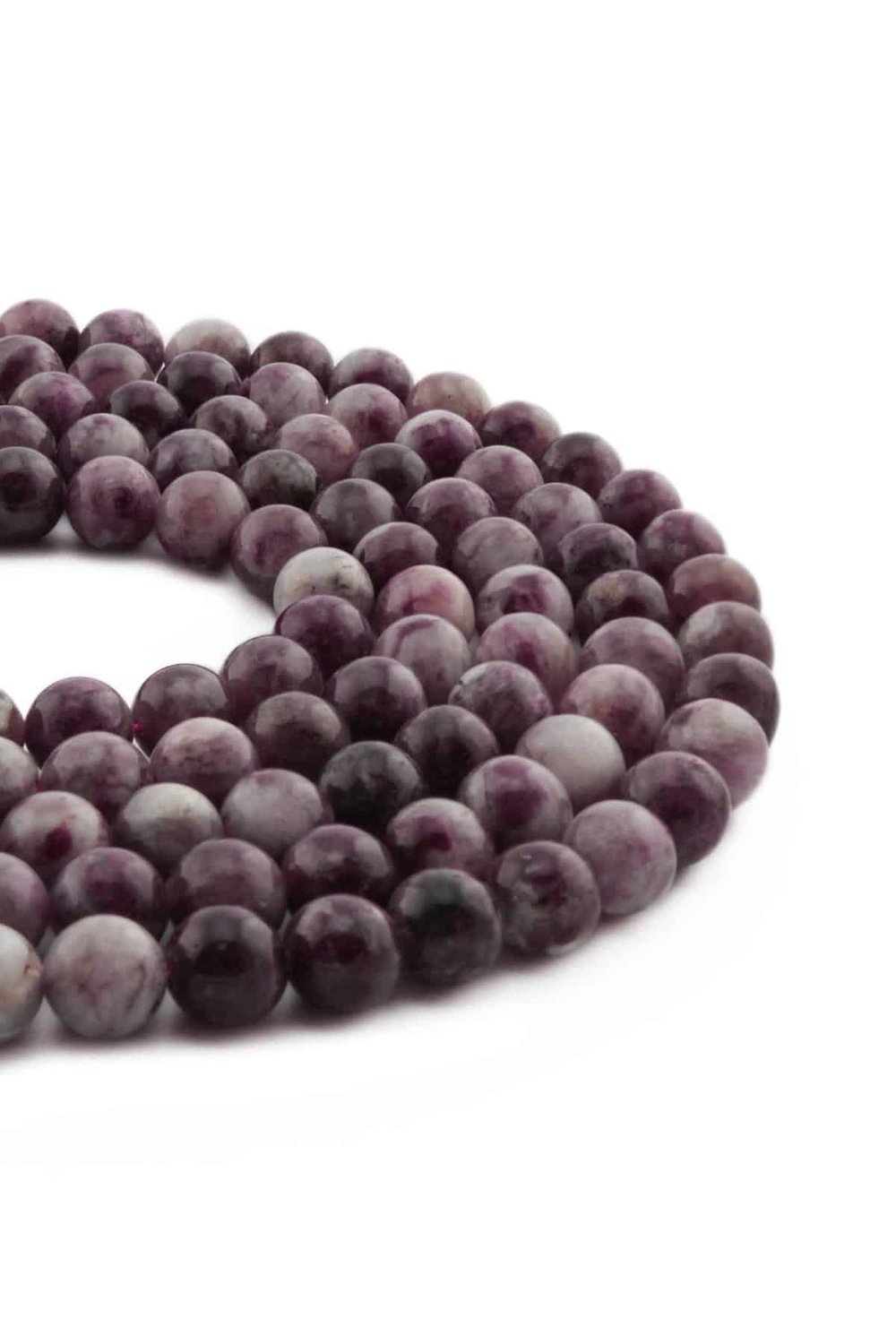 Turmalin Taşı Küre Kesim Parlak Pembe 8mm Doğal Taş Dizi