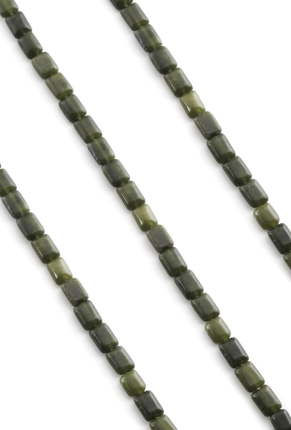 Yeşim Taşı Yassı Dikdörtgen Kesim 6x8mm Doğal Taş Dizi