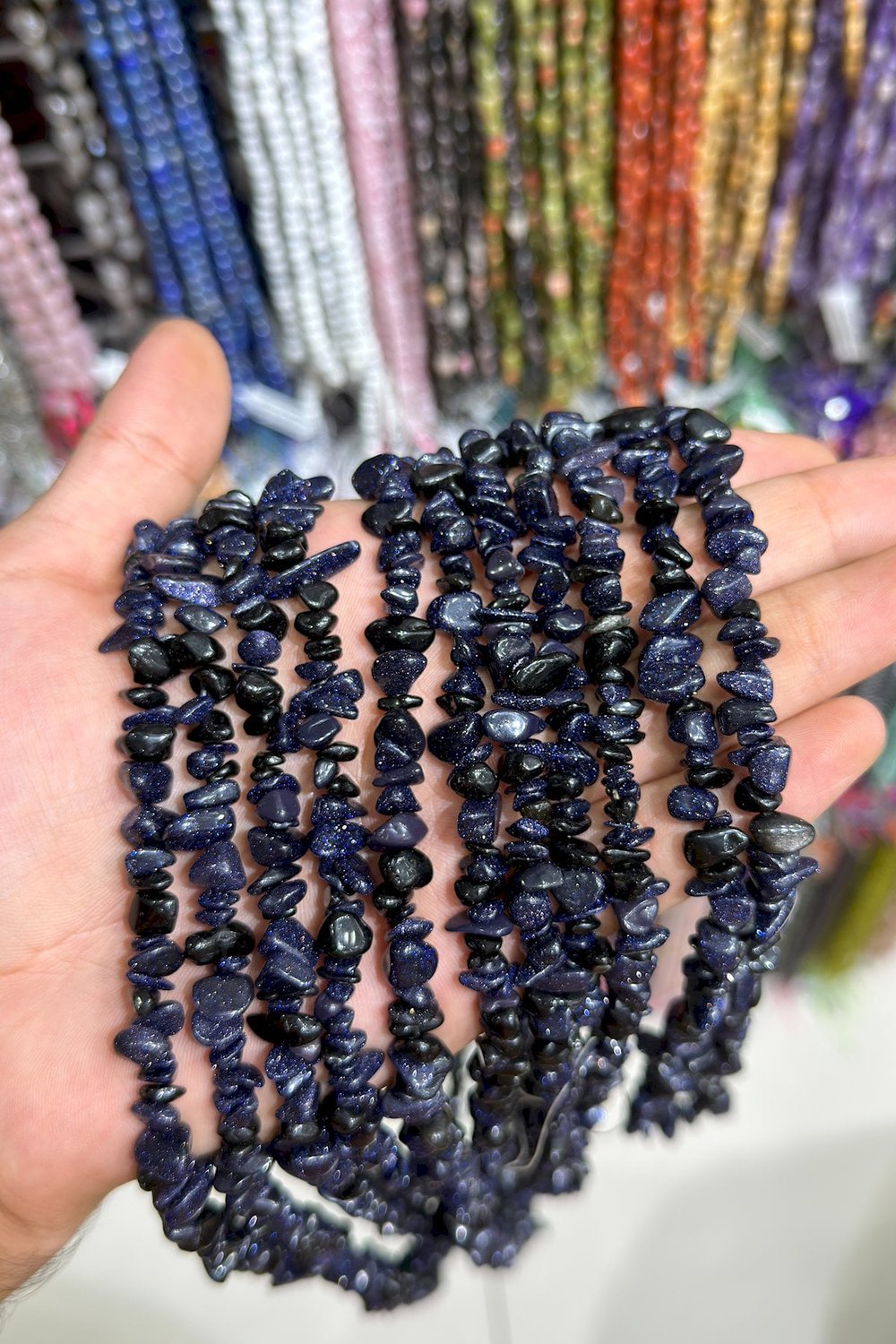 Yıldız Kırık Taş Orta Boy Parlak 5x8mm Doğal Taş Dizi