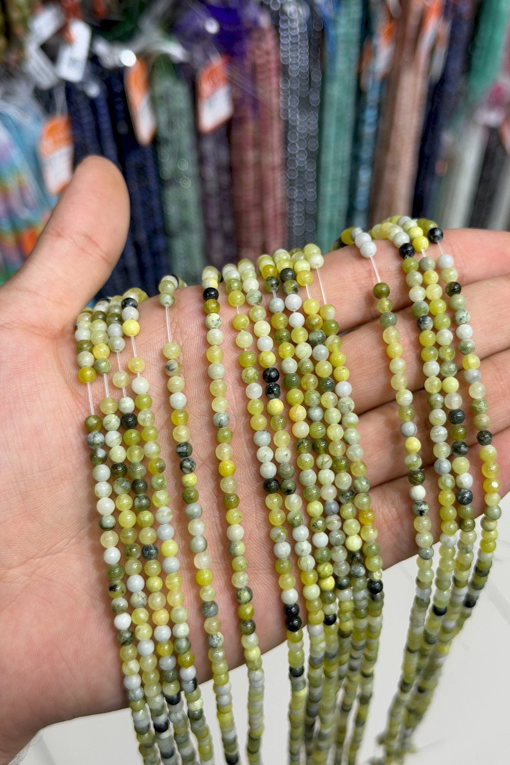 Zebercet Taşı Küre Kesim 4mm Doğal Taş Dizi