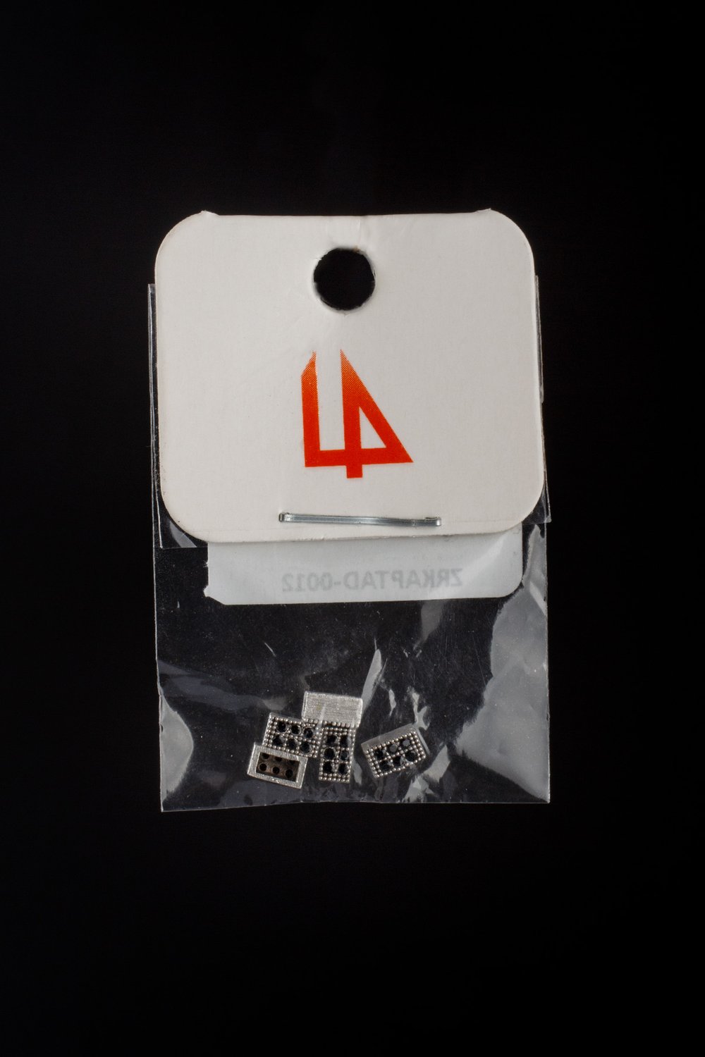 Zirkon Antik Gümüş Dikdörtgen Tek Delik Aparat 3x5mm