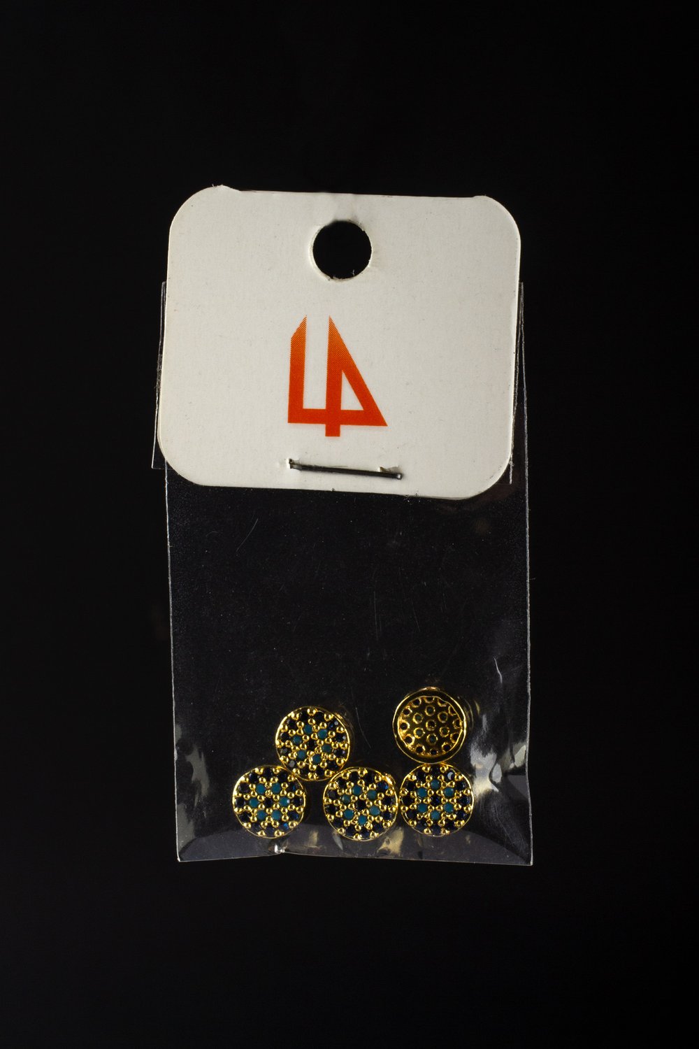 Zirkon Gold Daire Tek Delik Aparat 7mm