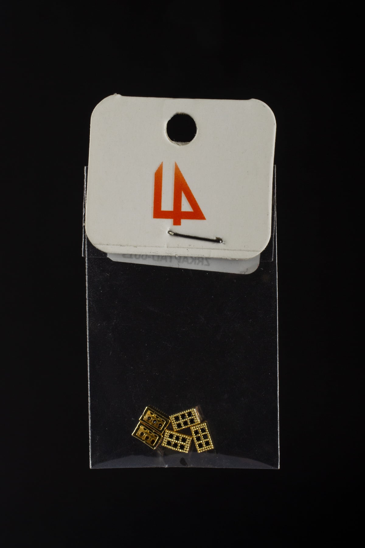 Zirkon Gold Dikdörtgen Tek Delik Aparat 3x5mm