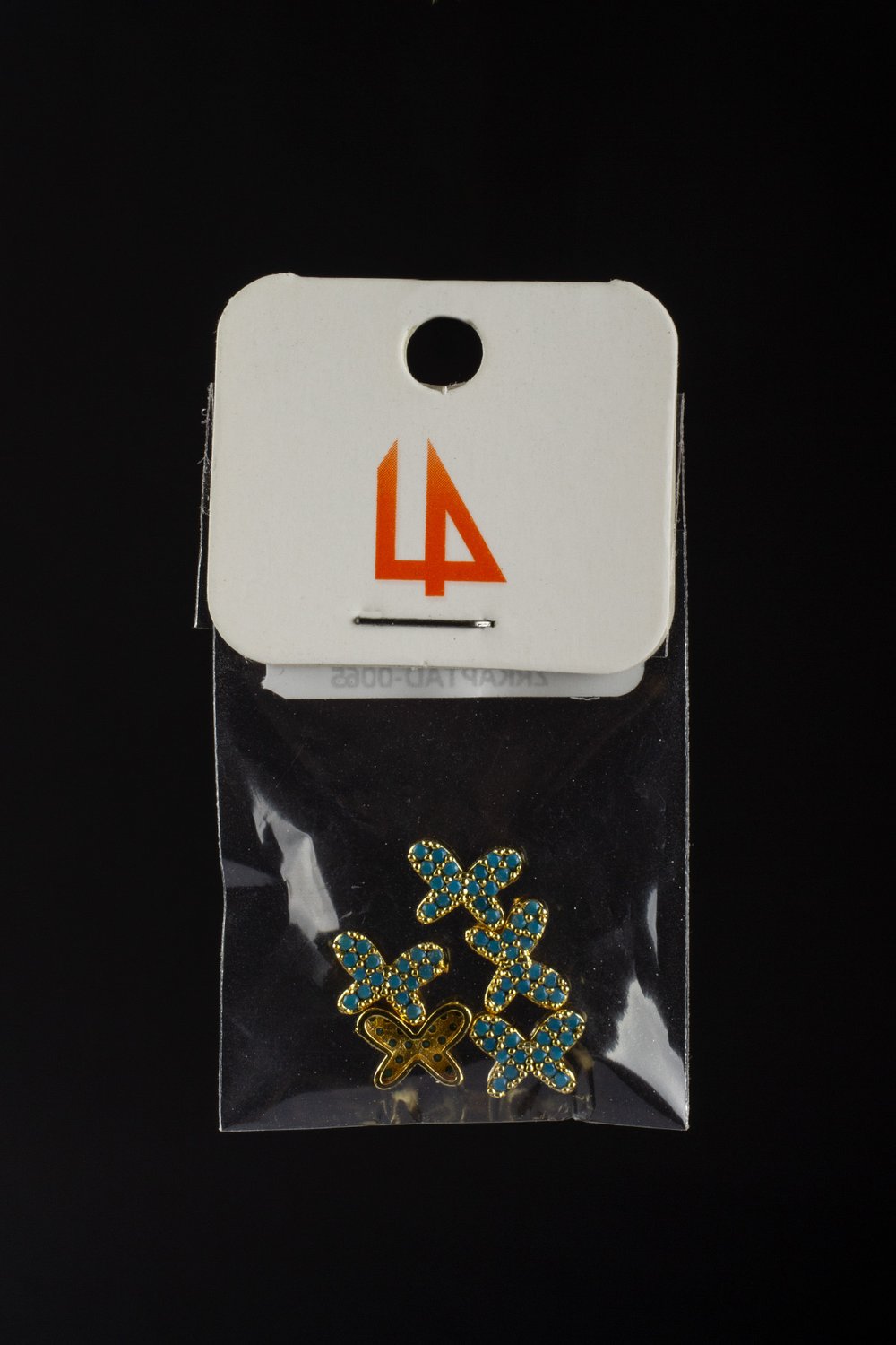 Cubic Zirconia Gold Butterfly Jewelry Finding