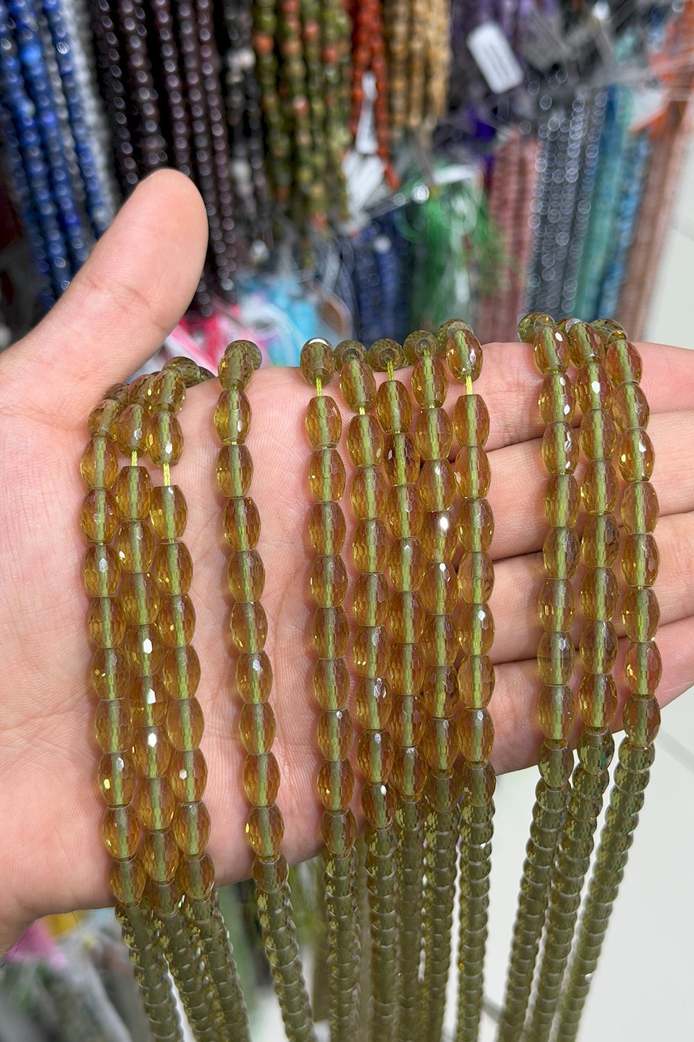 Zultanit Doğal Taş Küre Kristal Kesim 6*9mm Dizi [AA]