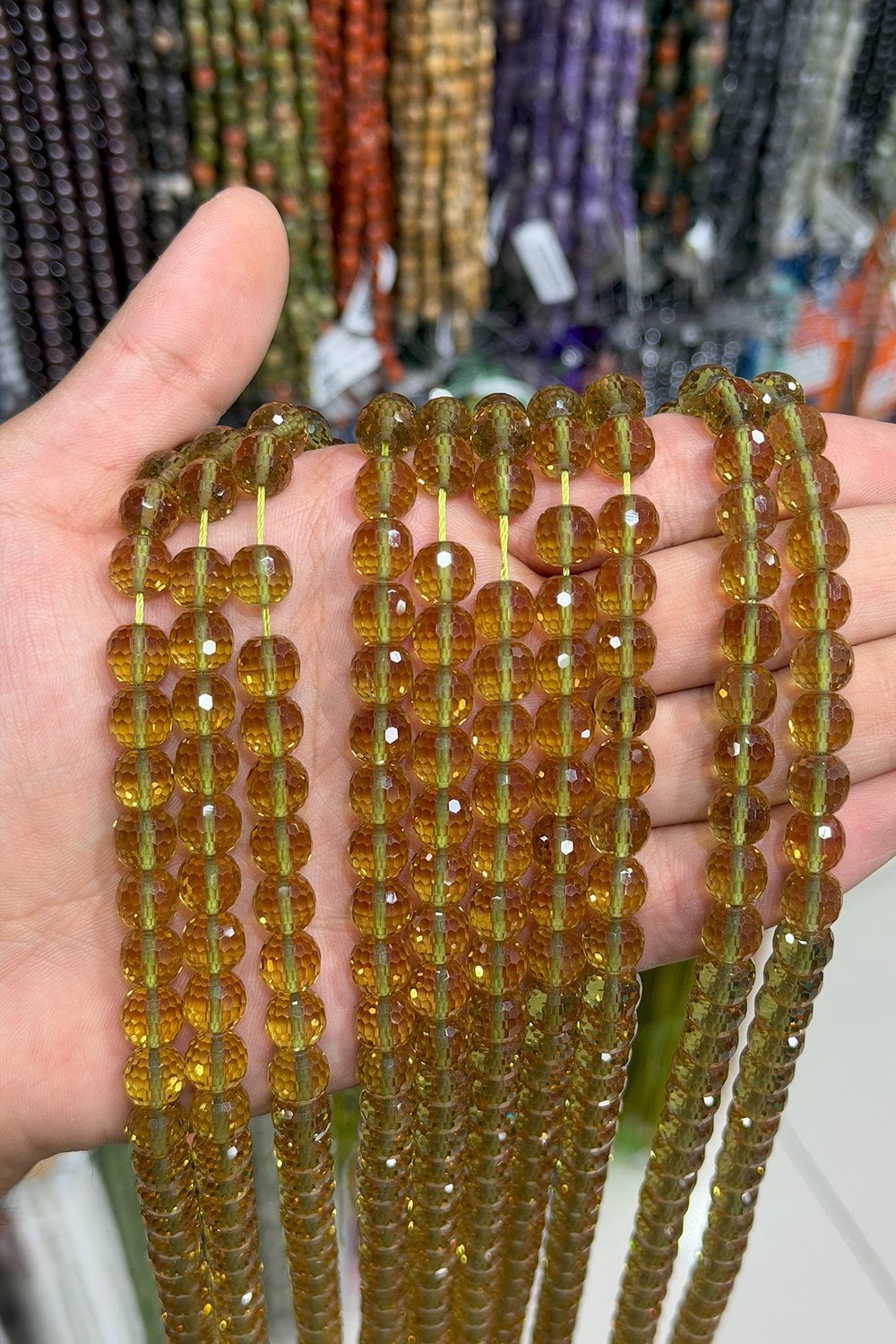 Zultanit Taşı Küre Kristal Kesim 8mm Doğal Taş Dizi [AA]