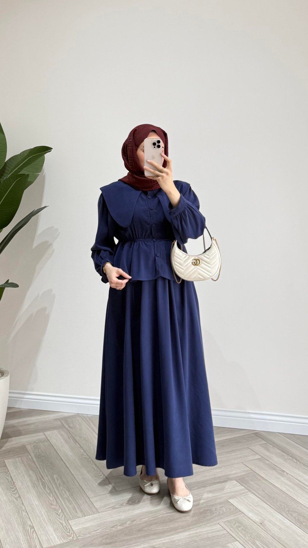 Bel Büzgülü Tensel Takım | Lacivert