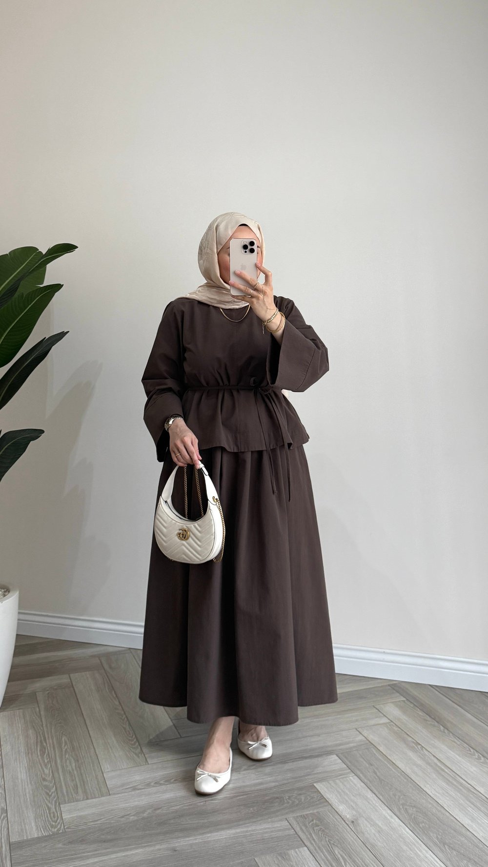 Bloom Keten Takım | Kahverengi