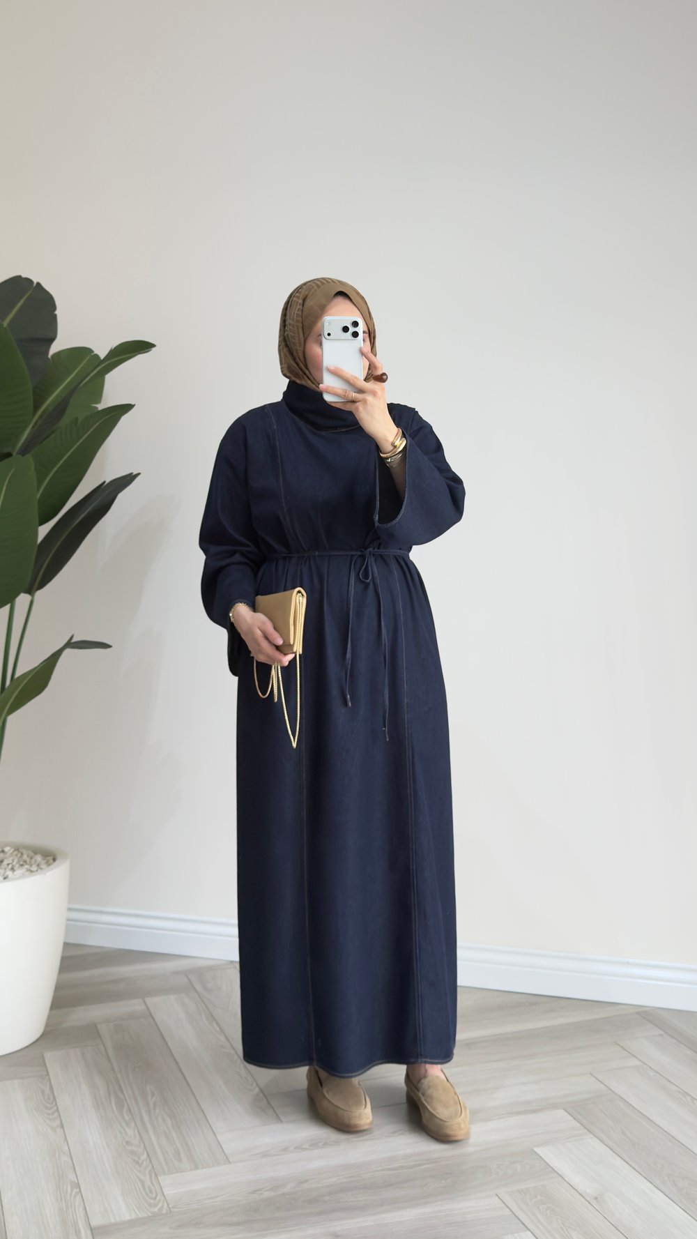 Hilya Denim Elbise | Lacivert