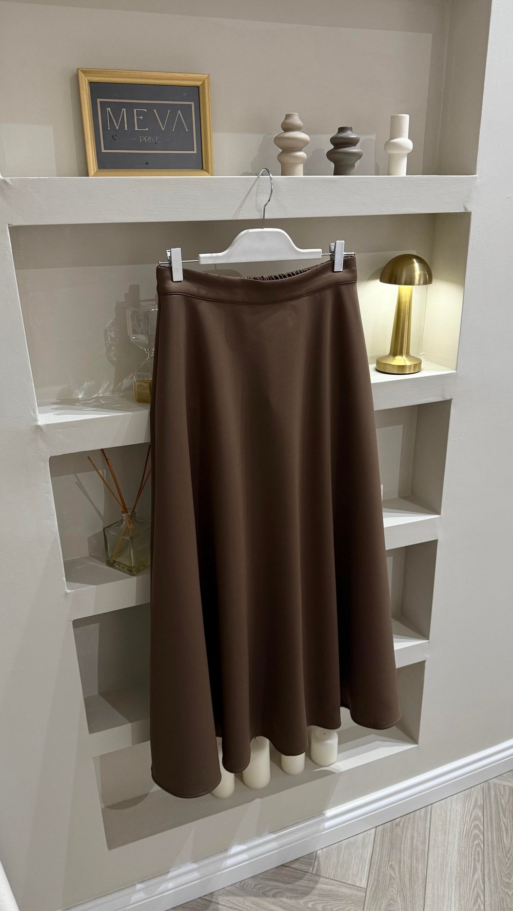 Scuba Etek Lastikli/Fermuarlı Kahverengi