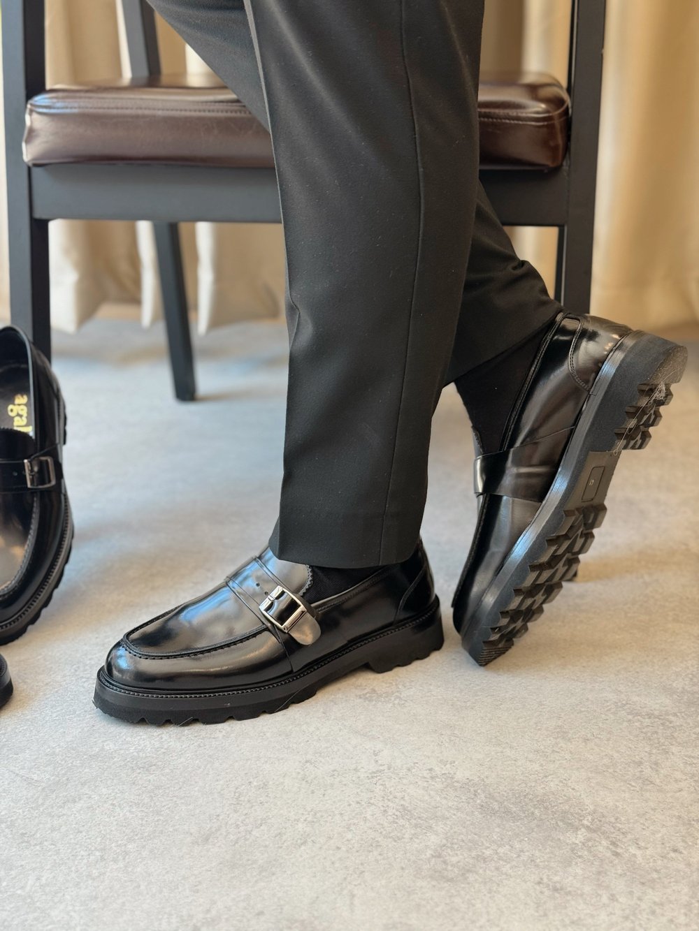  HAKİKİ DERİ İÇİ DIŞI AGAH MODEL İCON SİYAH LOAFER AYAKKABI