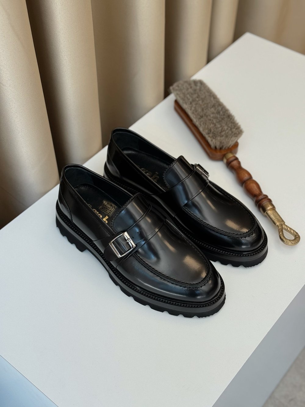  HAKİKİ DERİ İÇİ DIŞI AGAH MODEL İCON SİYAH LOAFER AYAKKABI