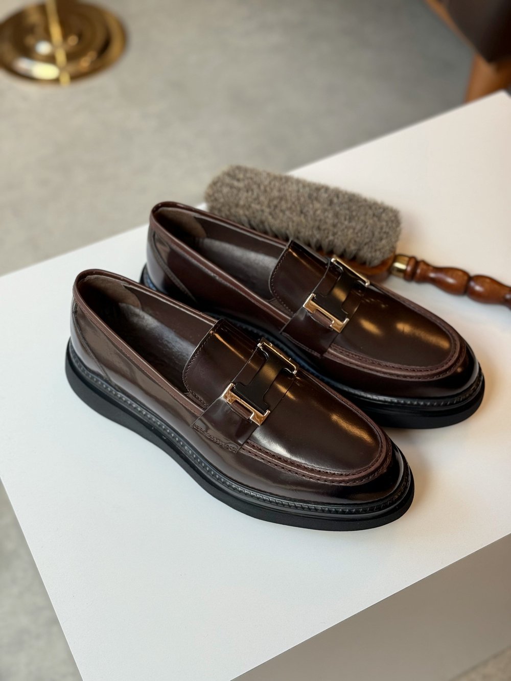 HAKİKİ DERİ İÇİ DIŞI AGAH MODEL CLASS ACI KAHVE LOAFER AYAKKABI