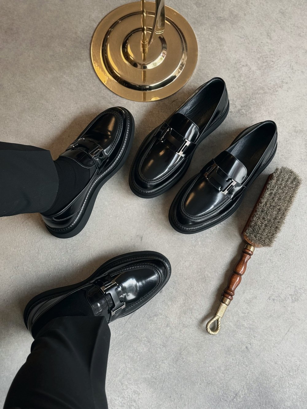 HAKİKİ DERİ İÇİ DIŞI AGAH MODEL CLASS SİYAH LOAFER AYAKKABI
