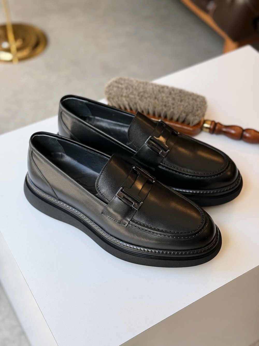 HAKİKİ DERİ İÇİ DIŞI AGAH MODEL CLASS MAT SİYAH LOAFER AYAKKABI