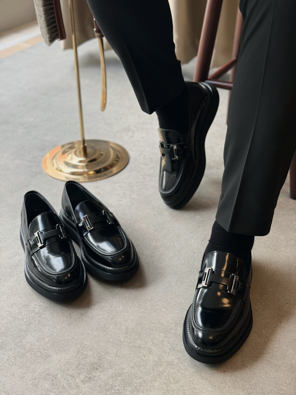 HAKİKİ DERİ İÇİ DIŞI AGAH MODEL CLASS SİYAH LOAFER AYAKKABI