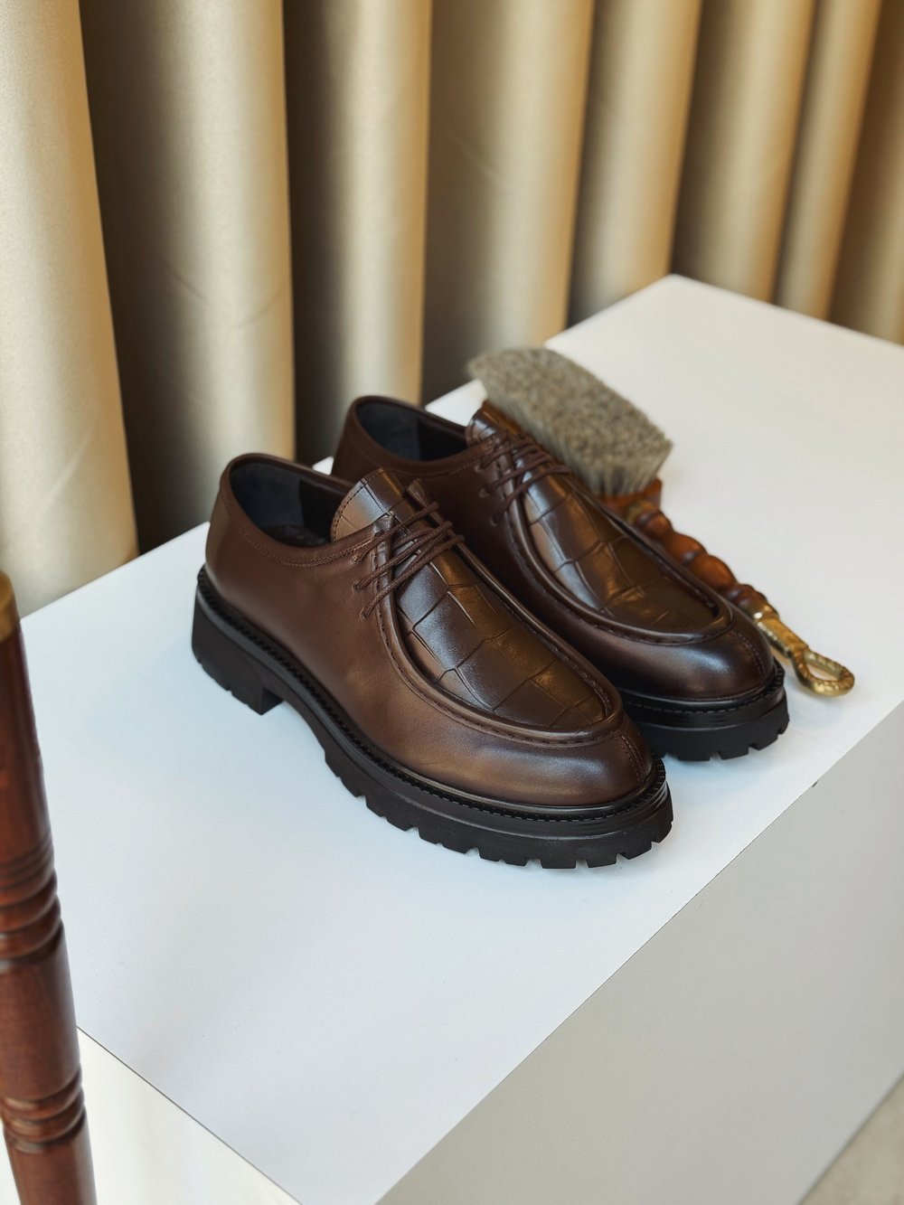 HAKİKİ DERİ İÇİ DIŞI AGAH MODEL KROK ACI KAHVE CASUAL AYAKKABI