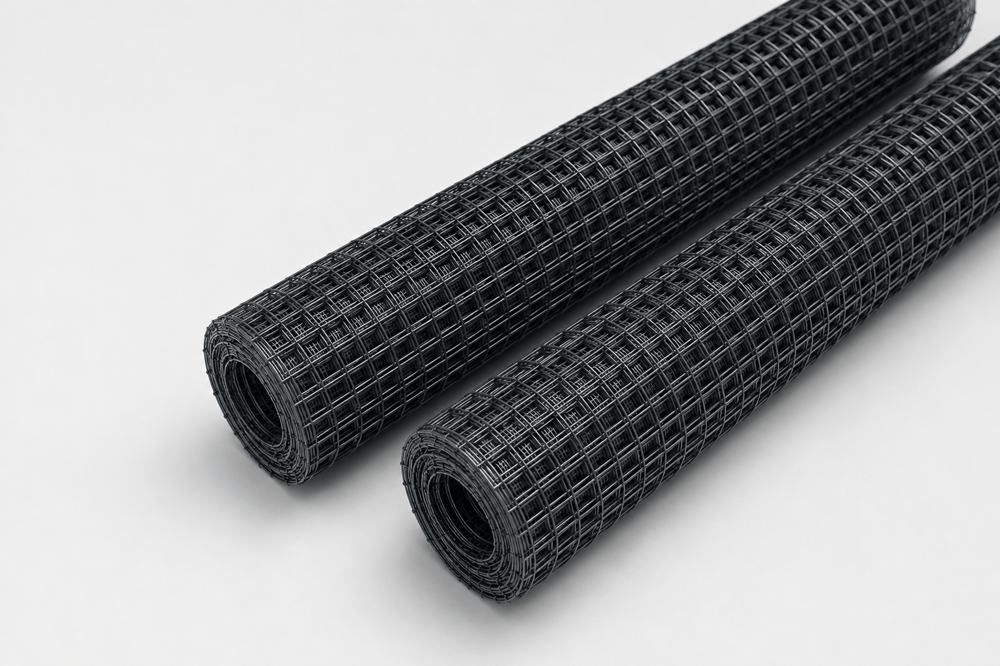 Pvc Kaplı Puntalı Antrasit Rulo Tel Çit 100 cm / 25 Metre 